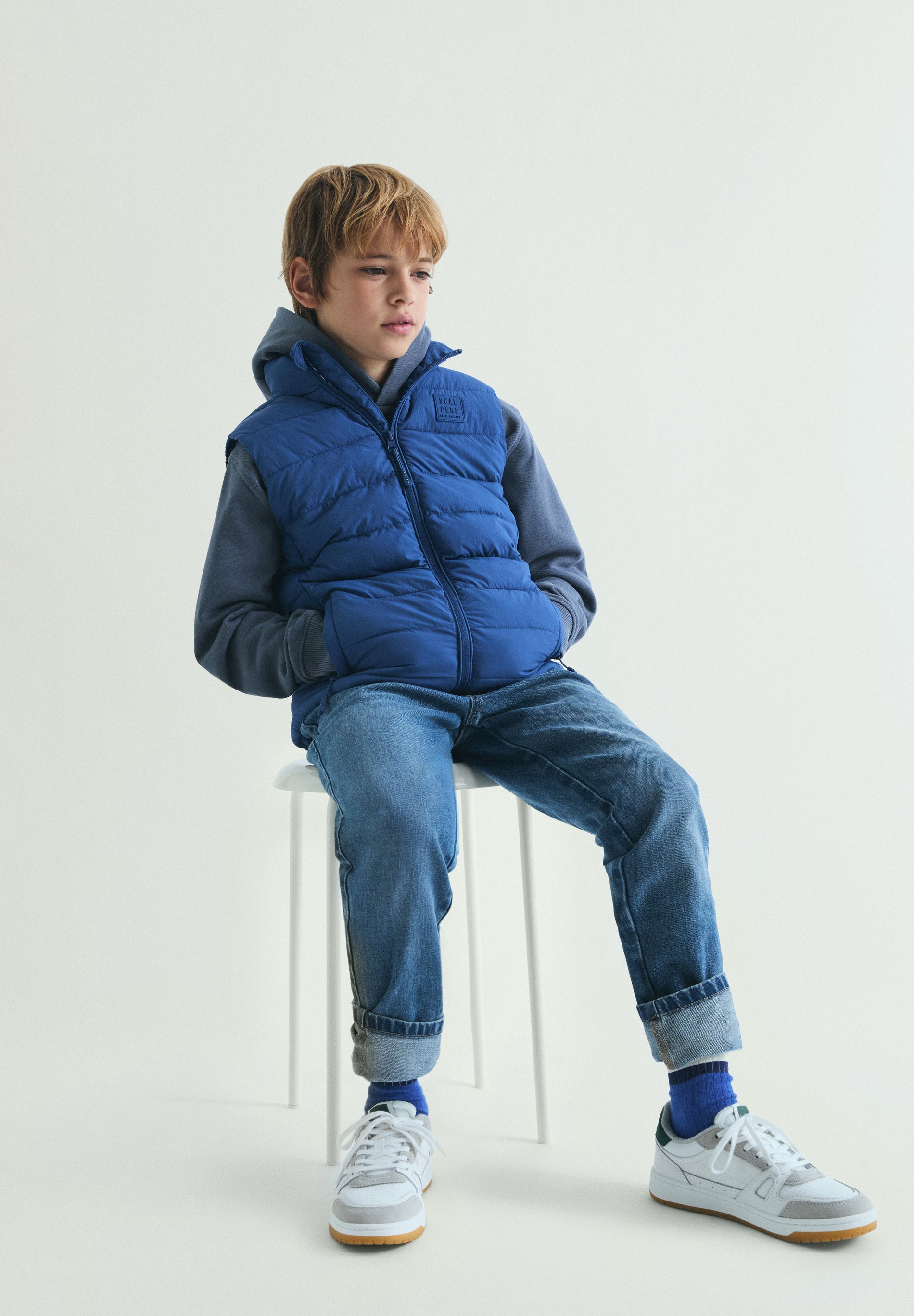 QUILTED ZIP-UP GILET