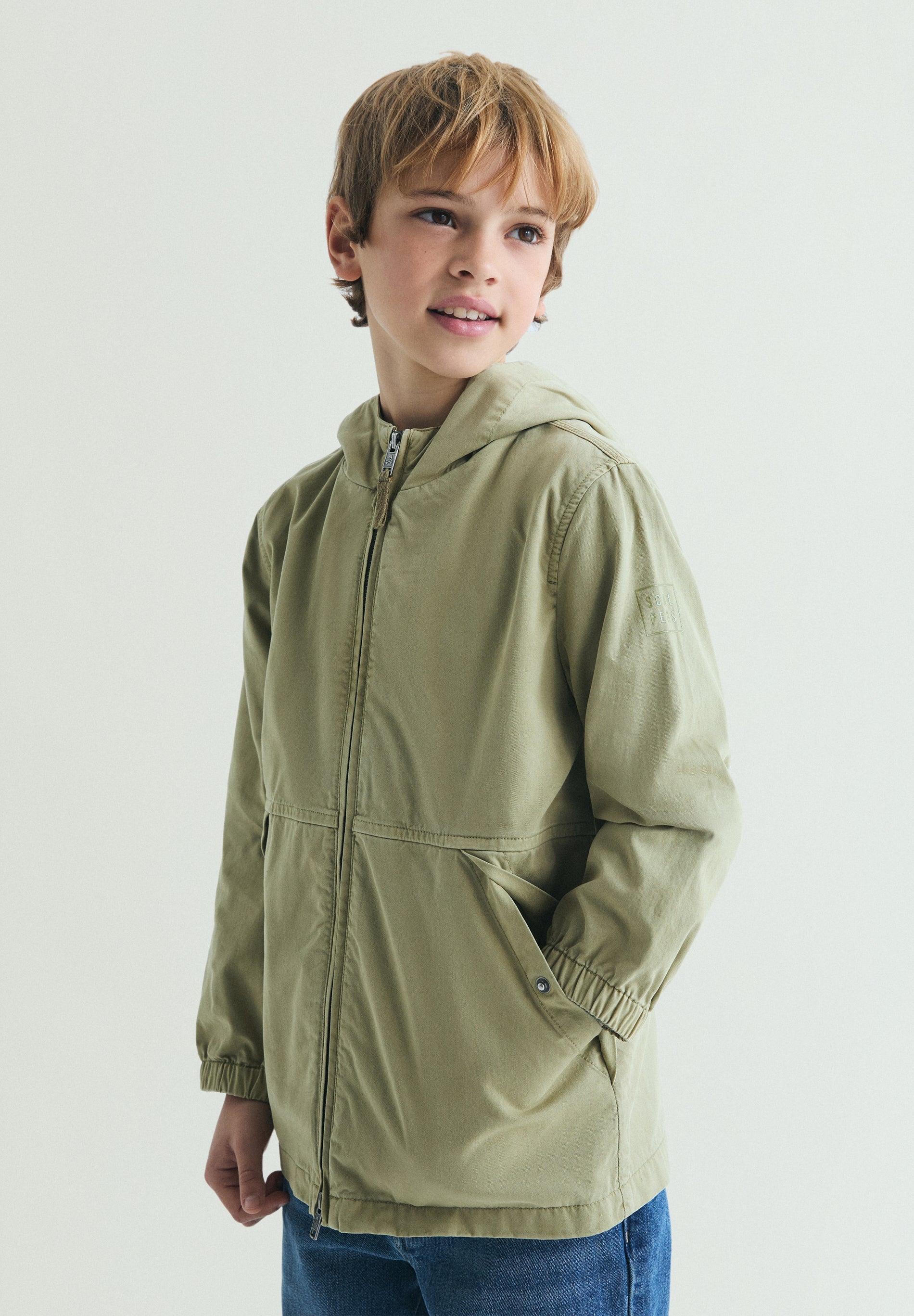 COTTON JACKET WITH HOOD