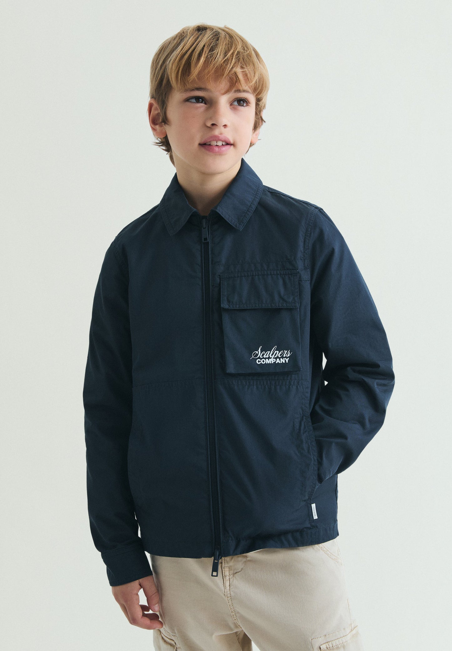 NAVY JACKET WITH POCKET