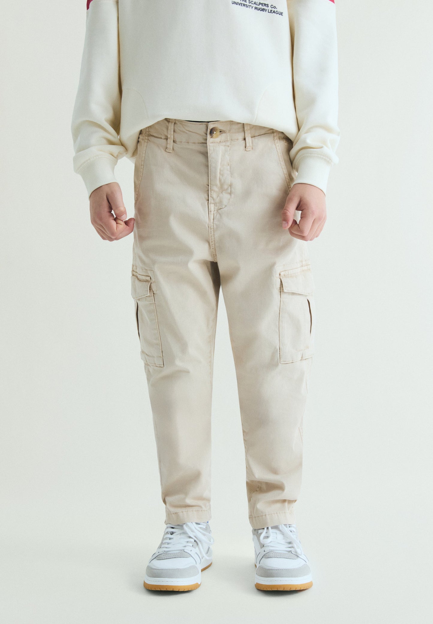 SLIM FIT CARGO TROUSERS