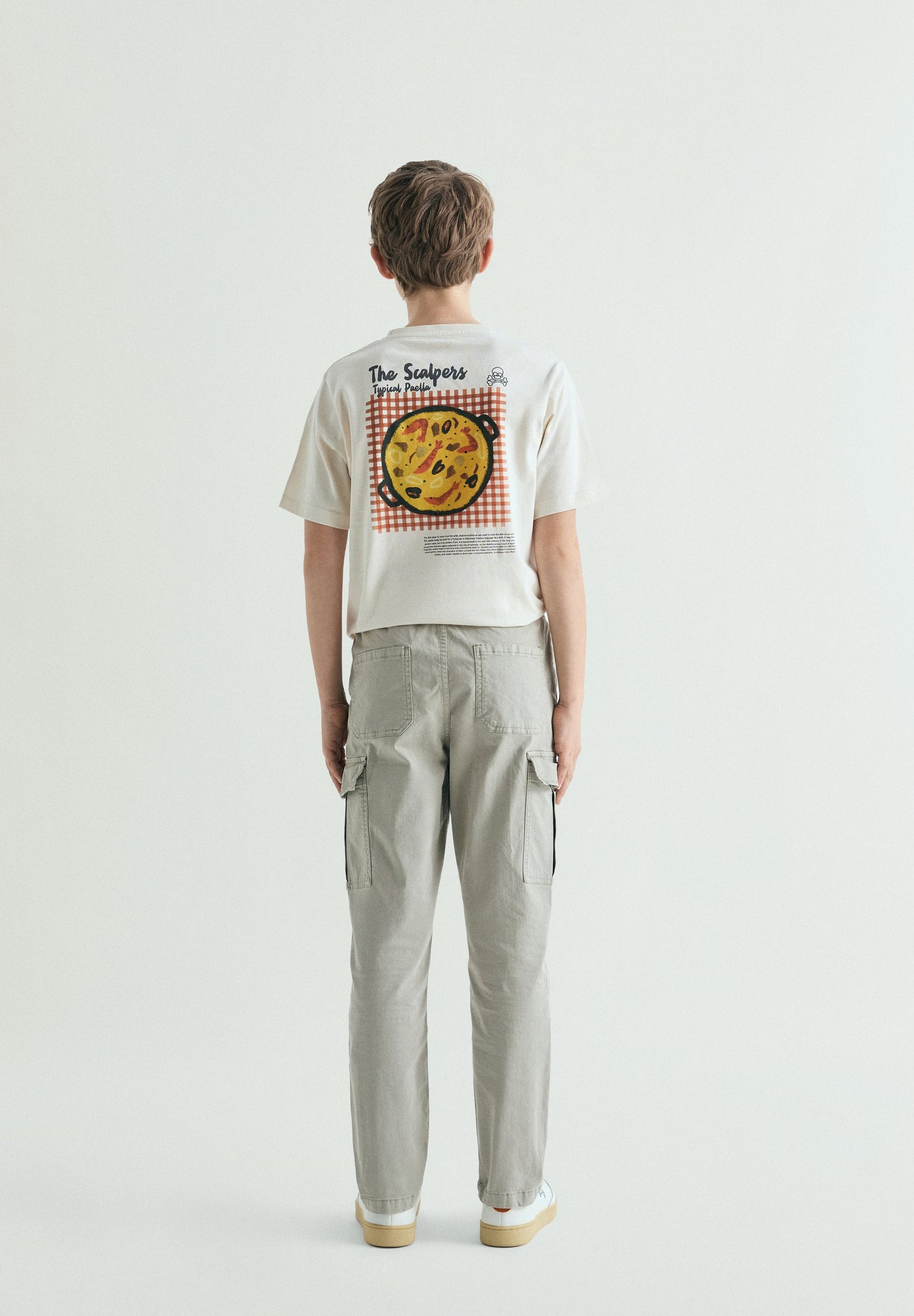 CARGO TROUSERS WITH ELASTICATED WAIST