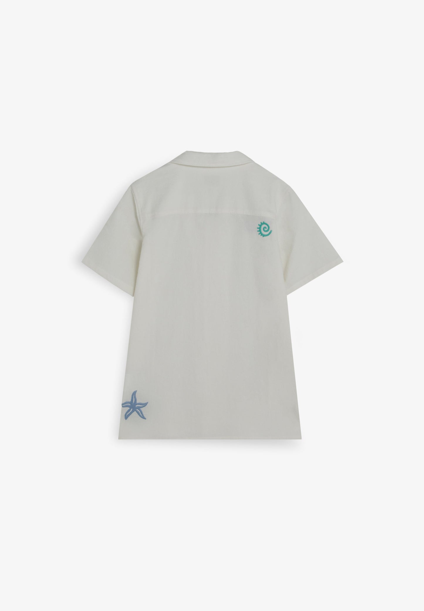 SHORT SLEEVE SHIRT WITH EMBROIDERY