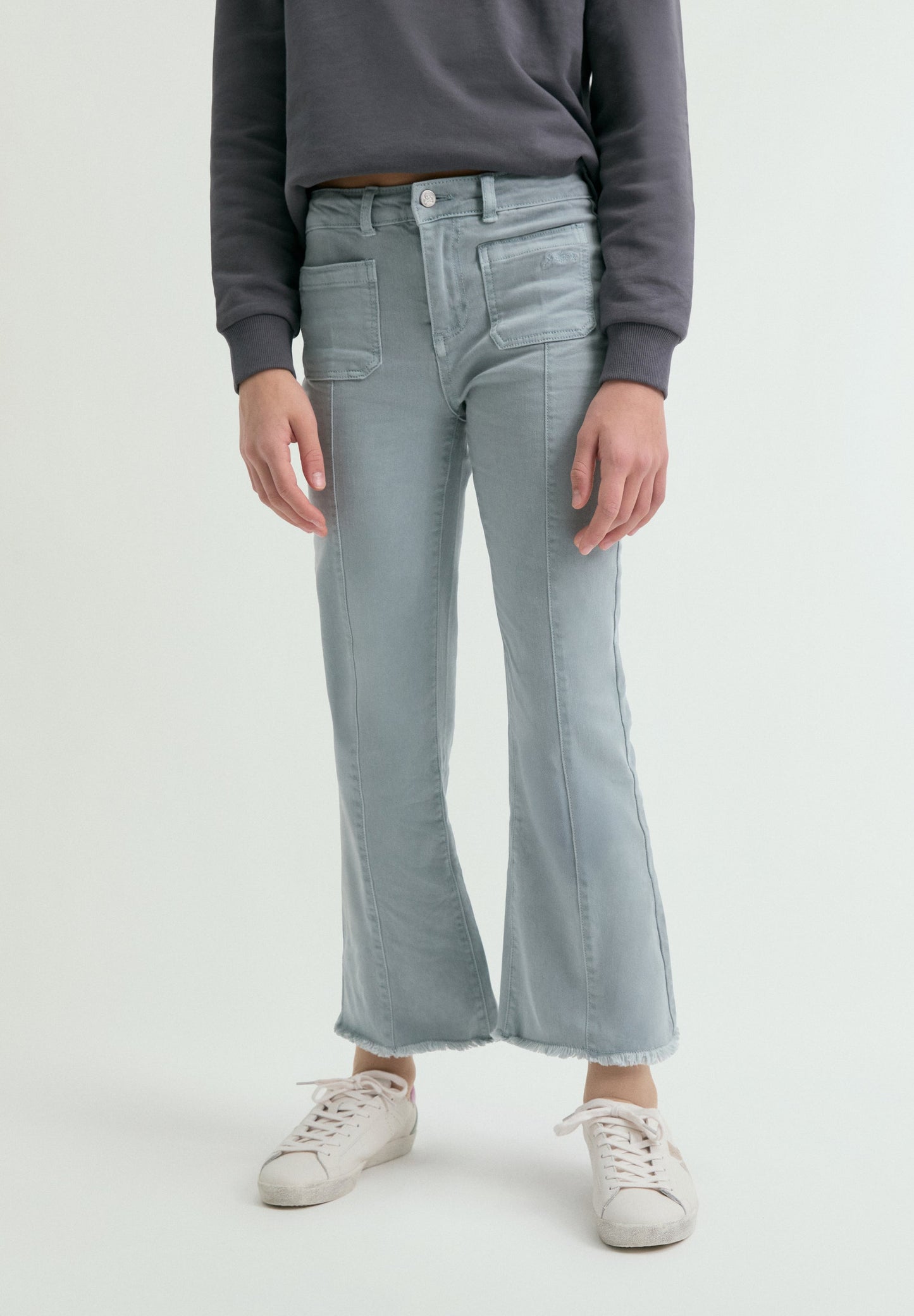 FLARED TROUSERS WITH SEAMS