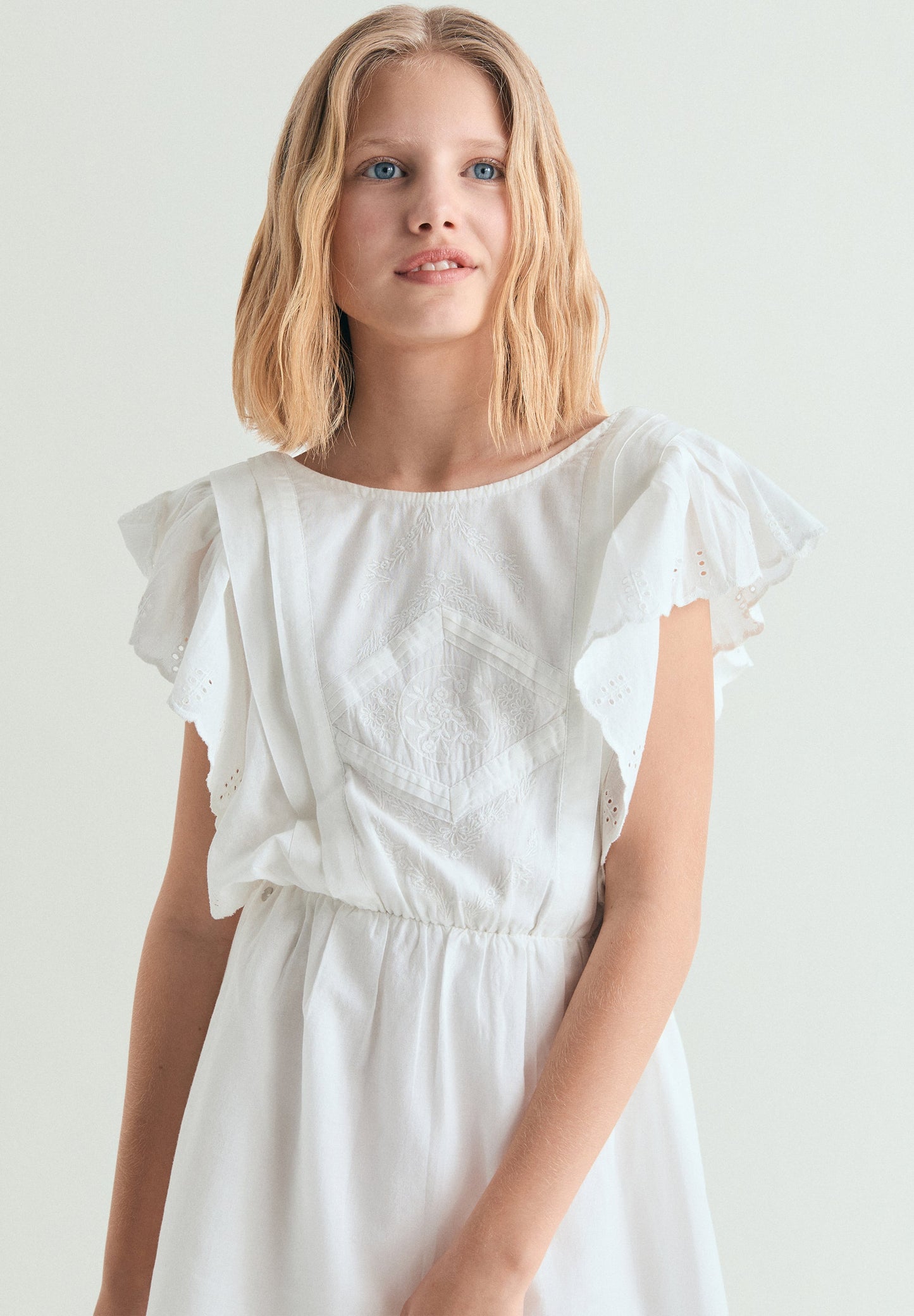 ROMANTIC PERFORATED DRESS