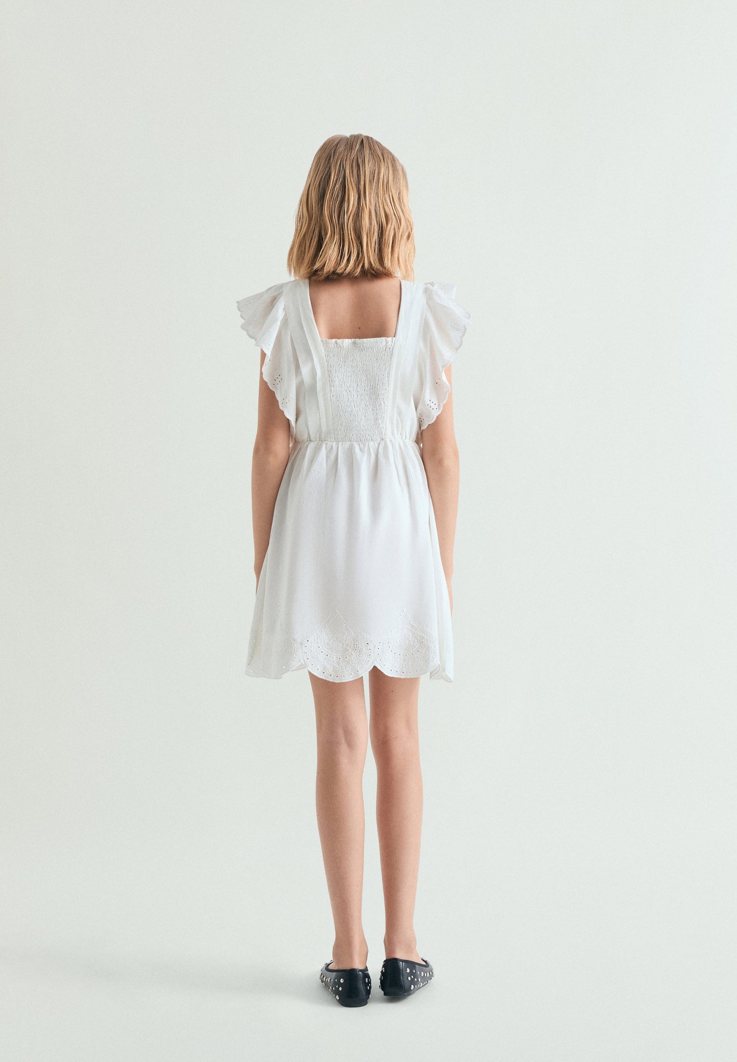 ROMANTIC PERFORATED DRESS