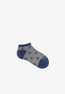 SKULL PRINT ANKLE SOCKS