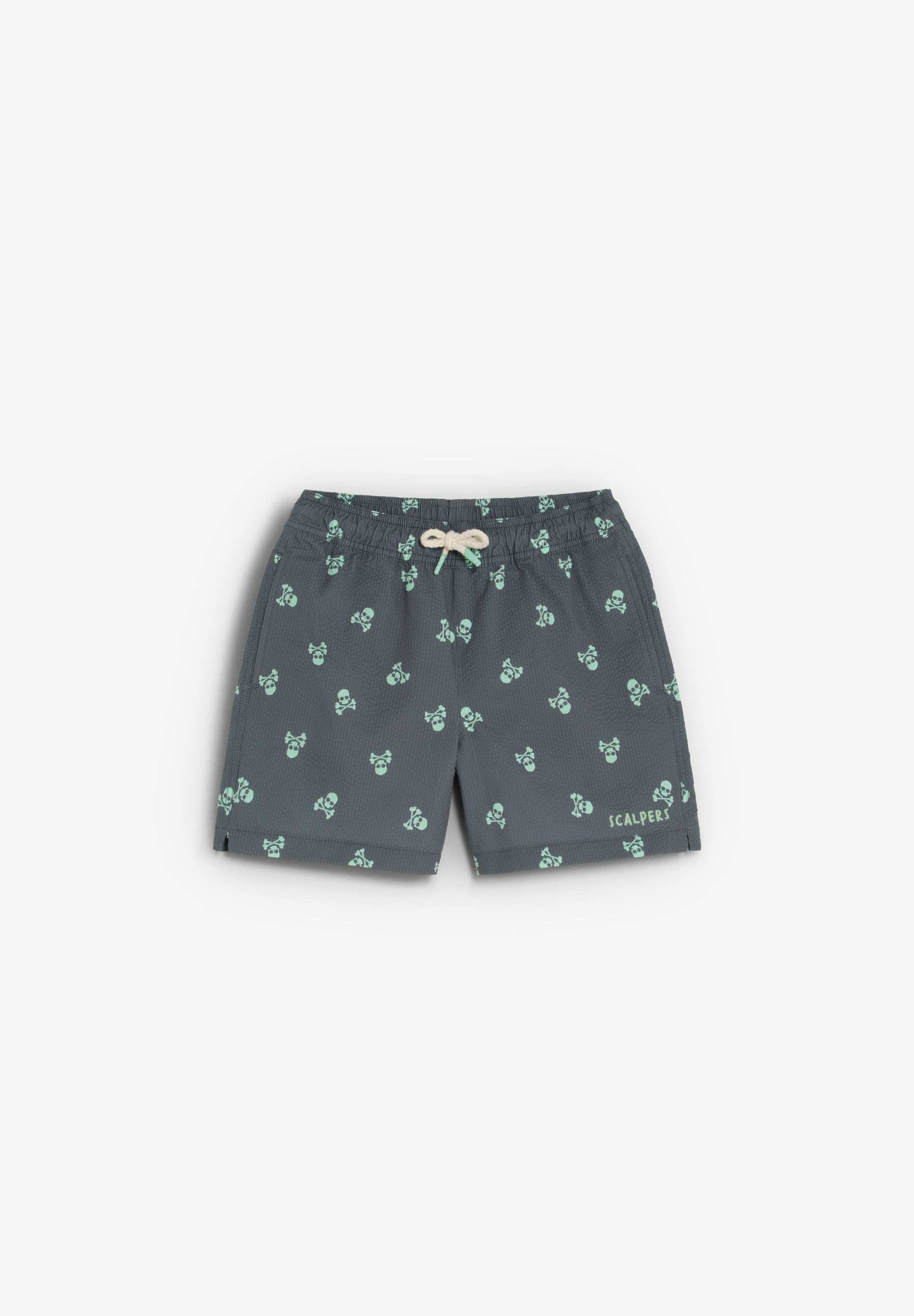 SWIMMING TRUNKS WITH SKULL PRINT