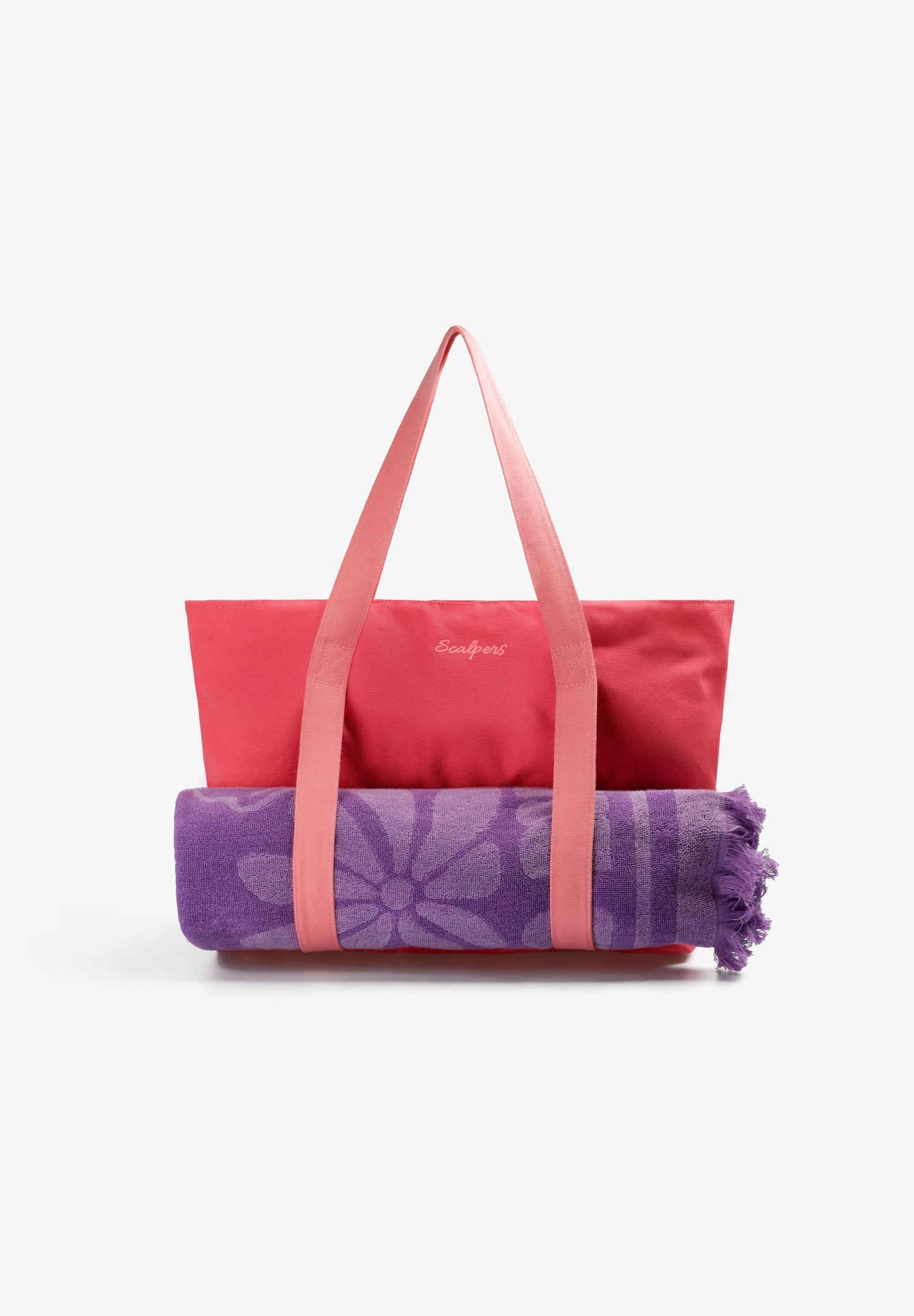 CONTRAST SKULL TOTE BAG