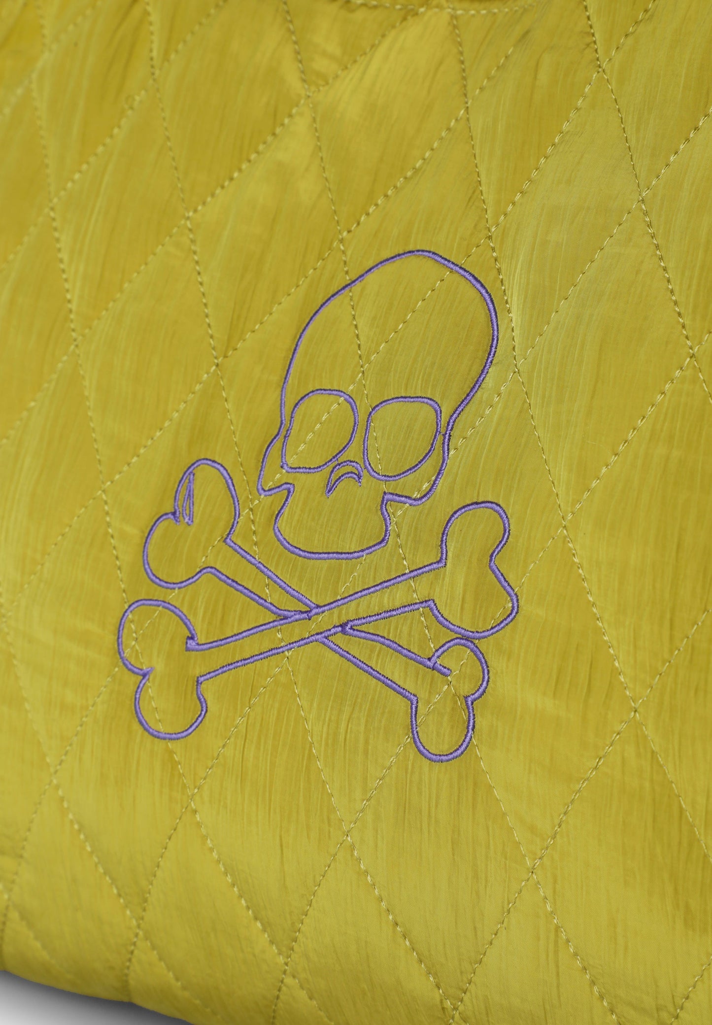 QUILTED SKULL BAG