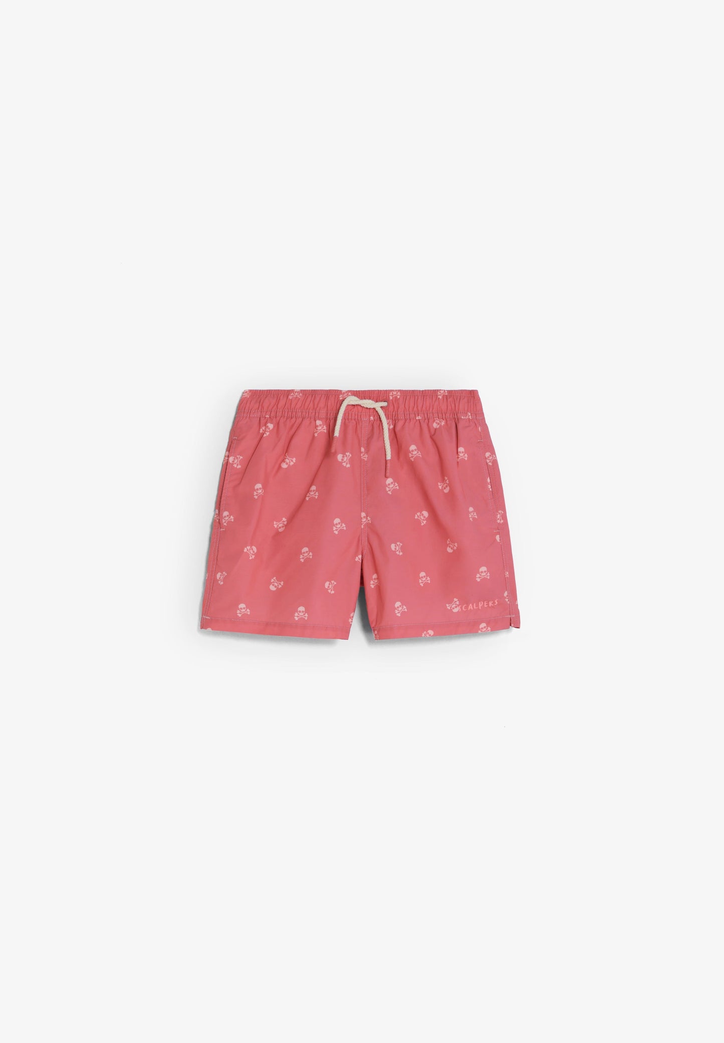 CONTRAST SKULL SWIMMING TRUNKS