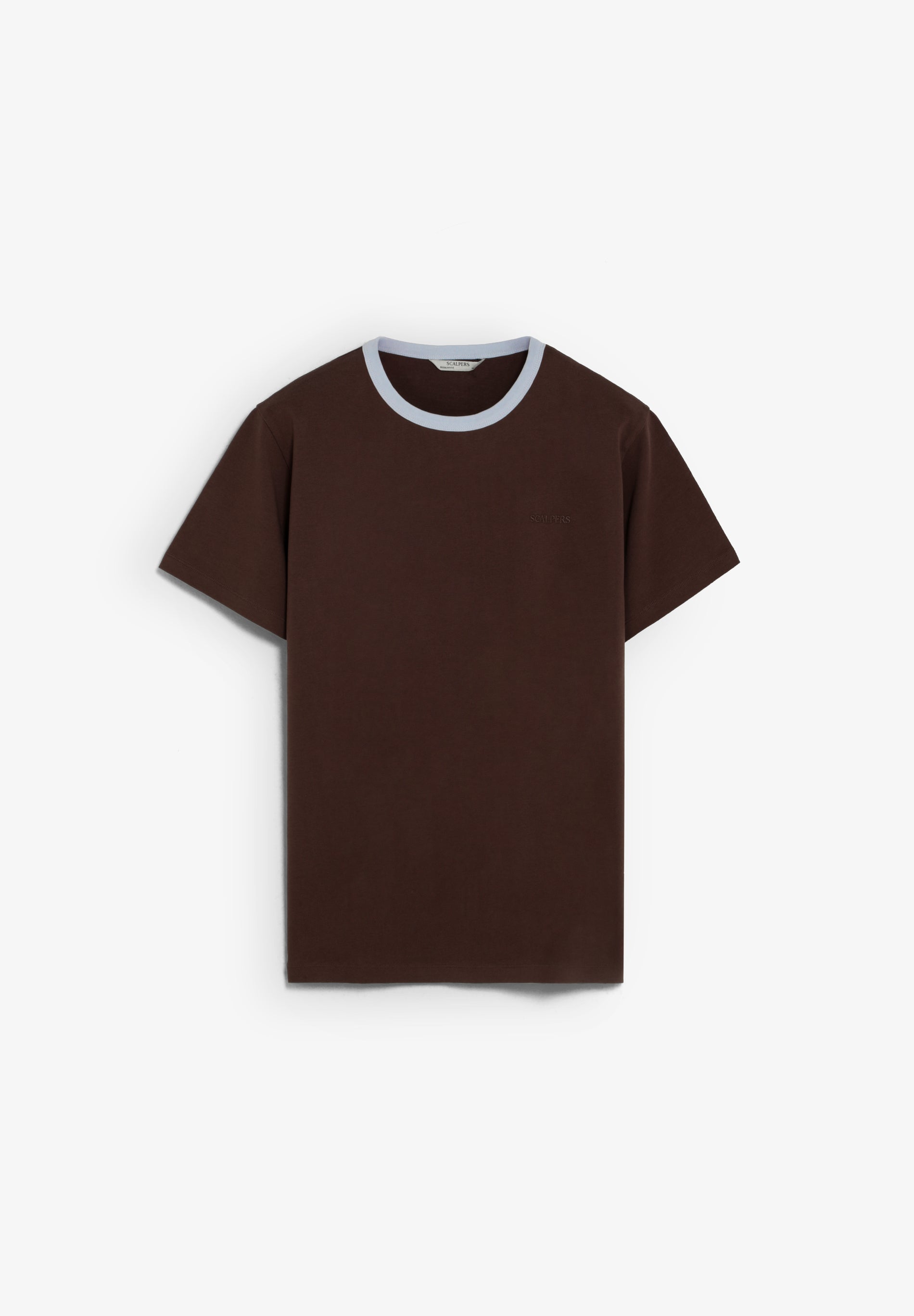 CONTRAST COLLAR T-SHIRT