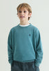 ROUND NECK COTTON SWEATER