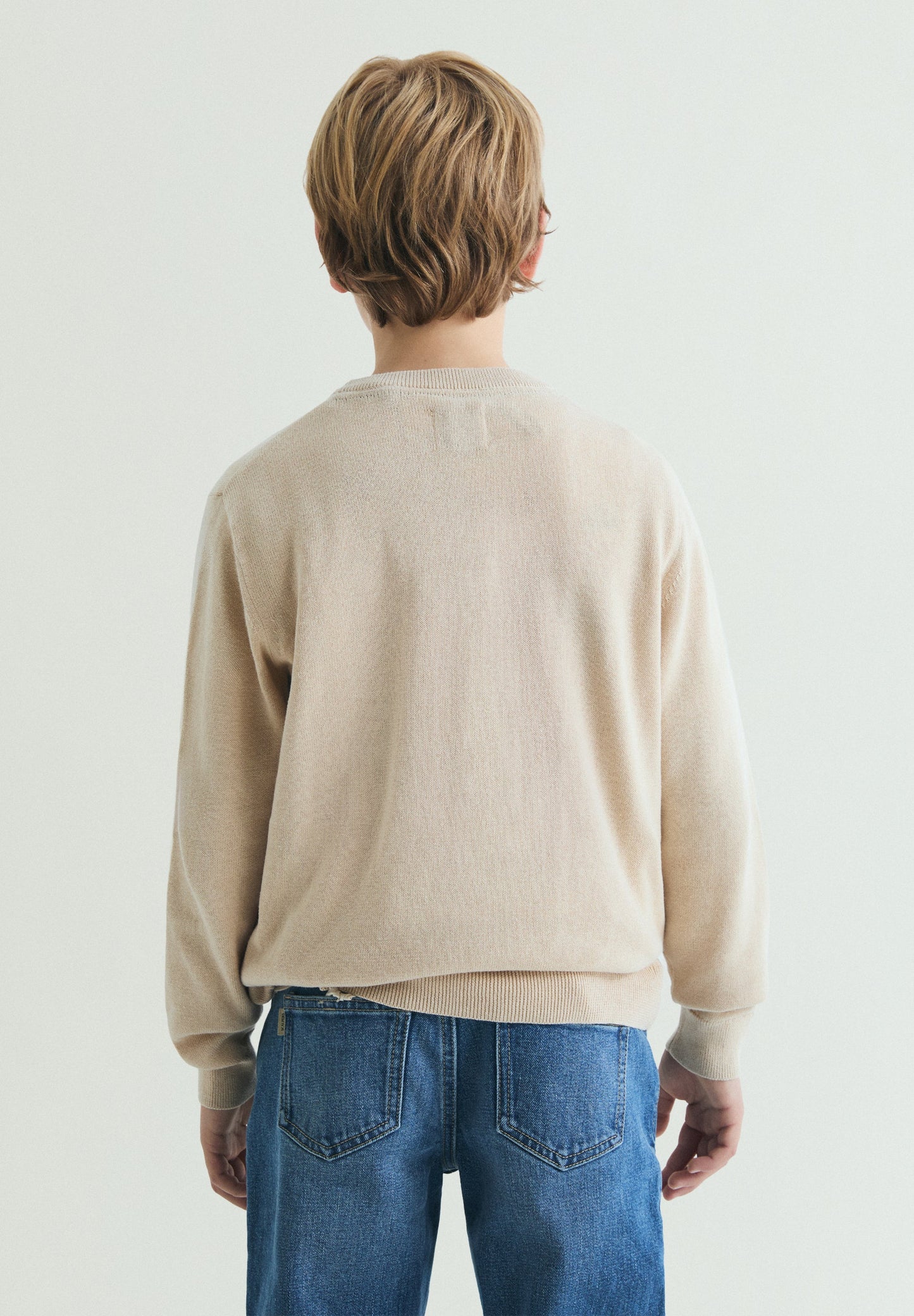 ROUND NECK COTTON SWEATER