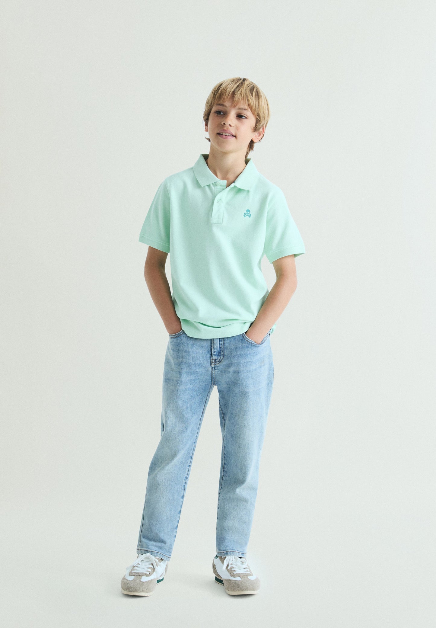 BASIC POLO SHIRT WITH SKULL