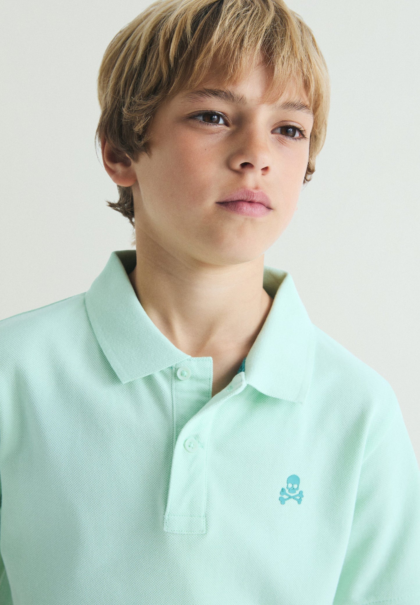BASIC POLO SHIRT WITH SKULL