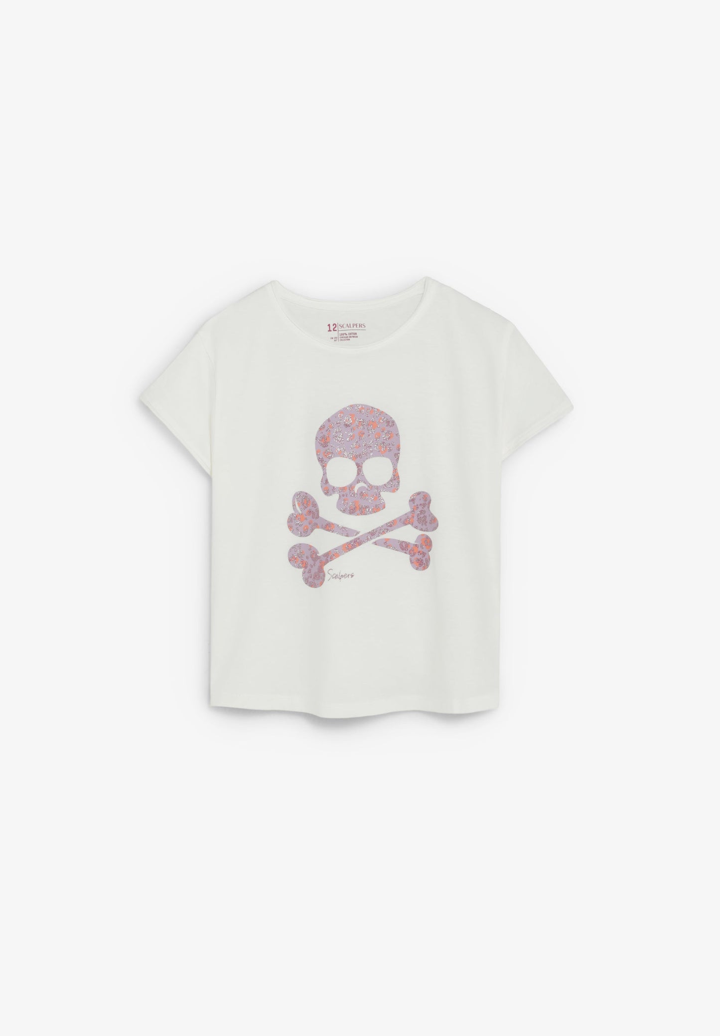 ANIMAL PRINT SKULL T-SHIRT