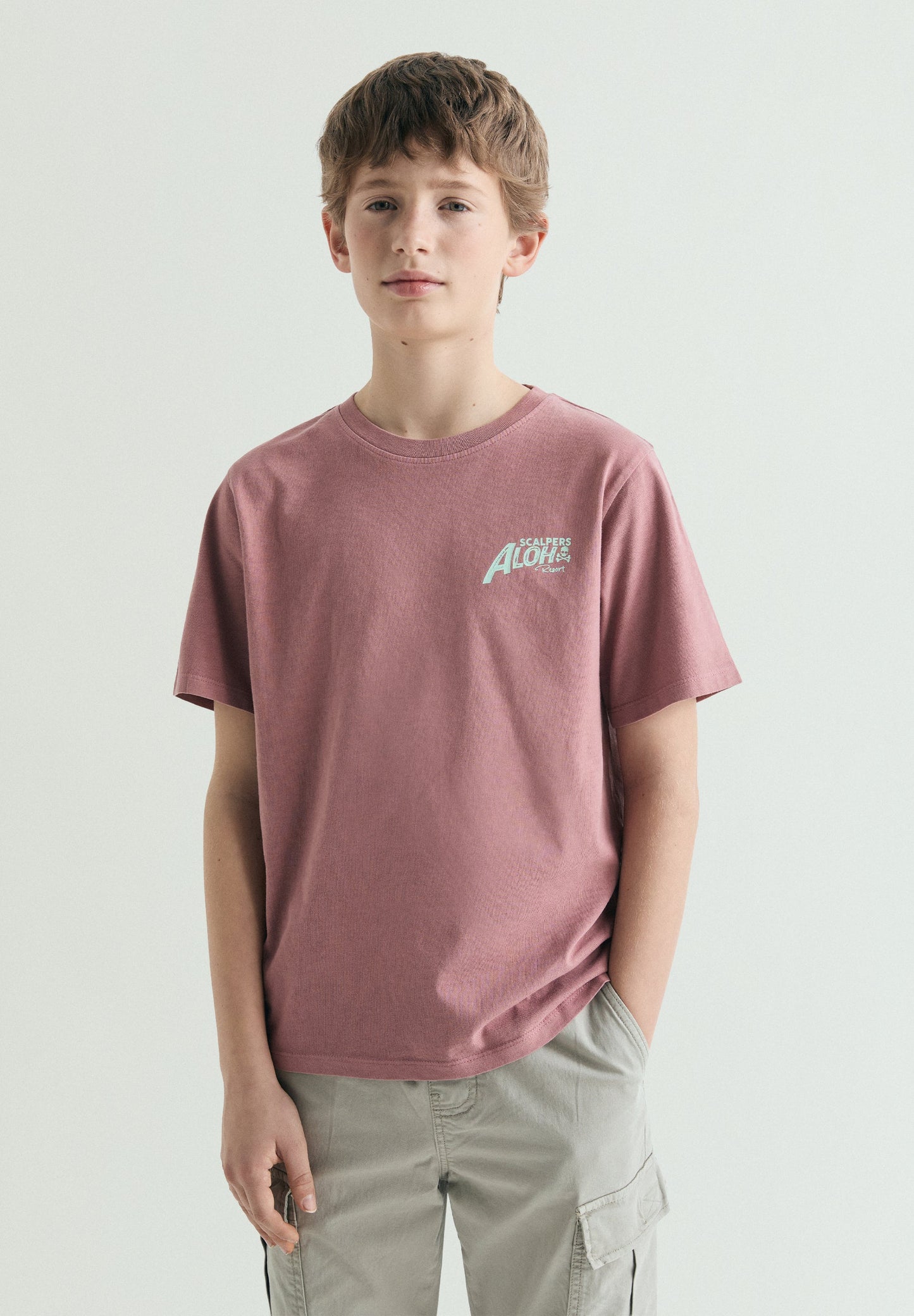 ALOHA PRINT T-SHIRT