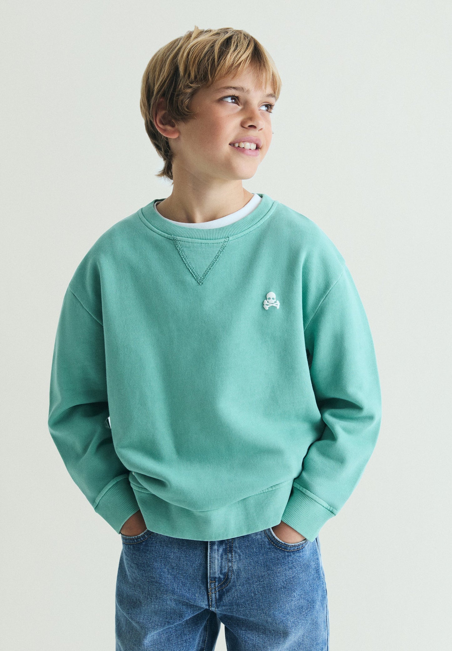 PALM PRINT SWEATSHIRT