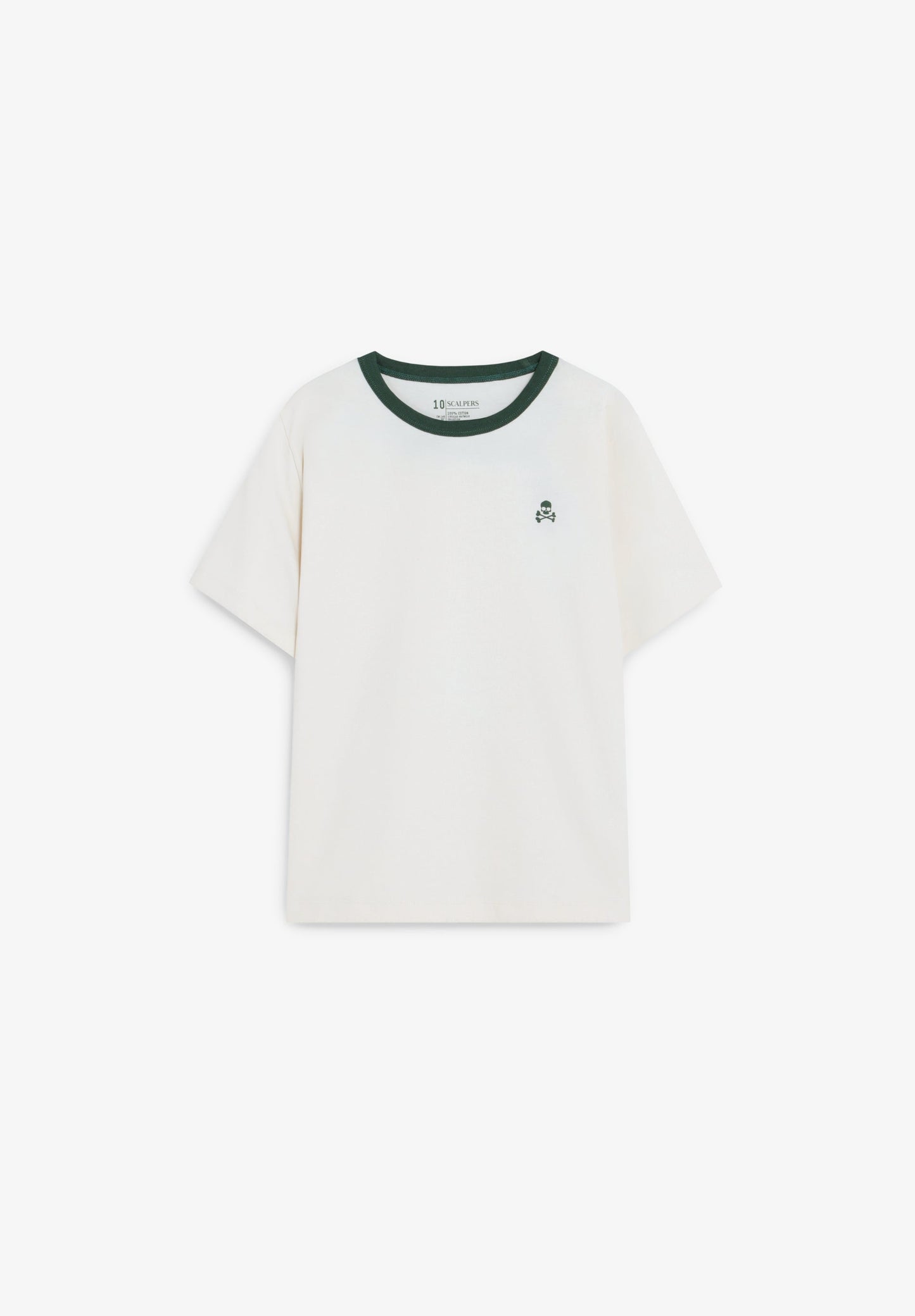 CONTRAST COLLAR T-SHIRT