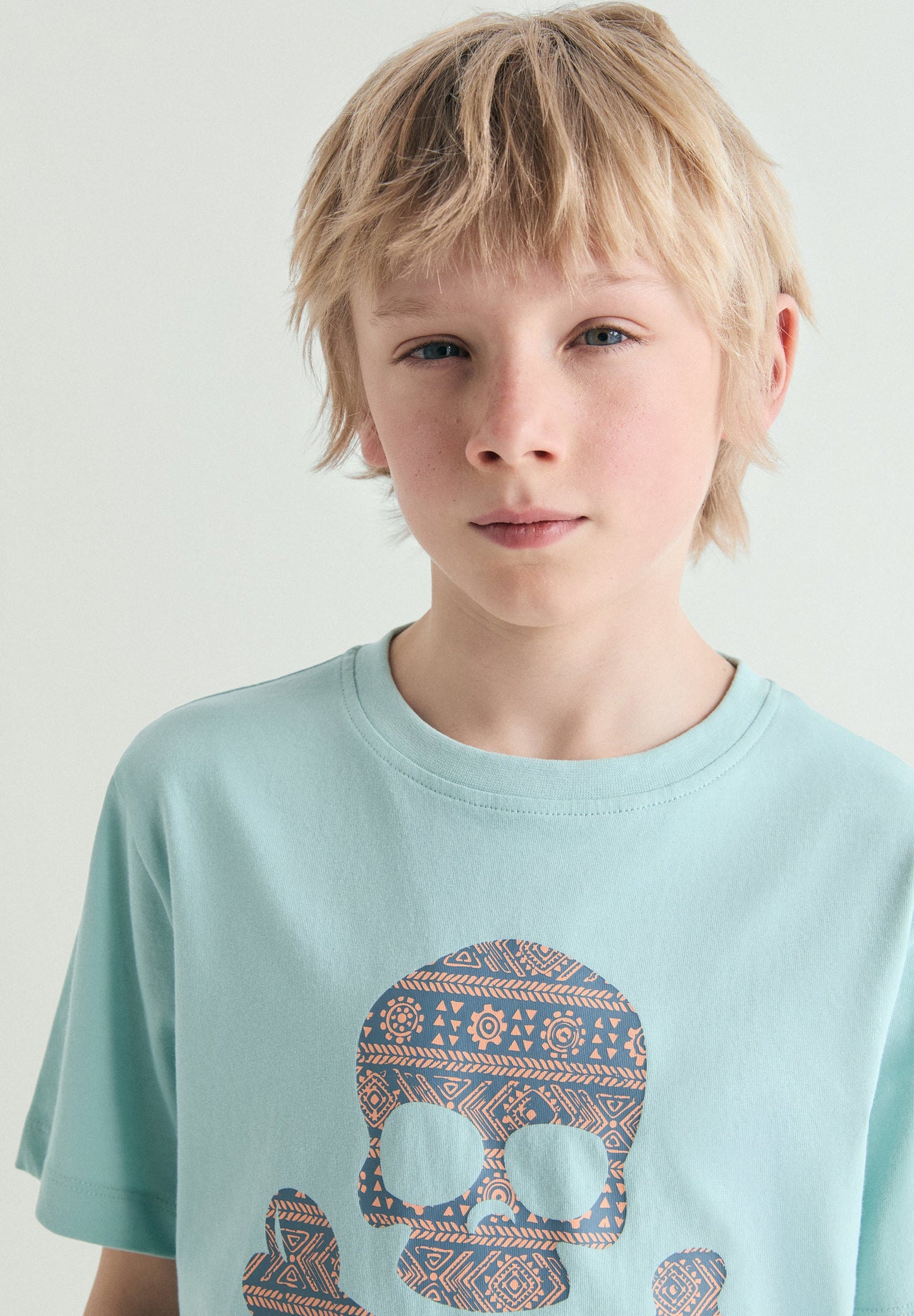 PRINTED SKULL T-SHIRT