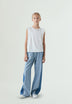 SLEEVELESS T-SHIRT WITH STUDS