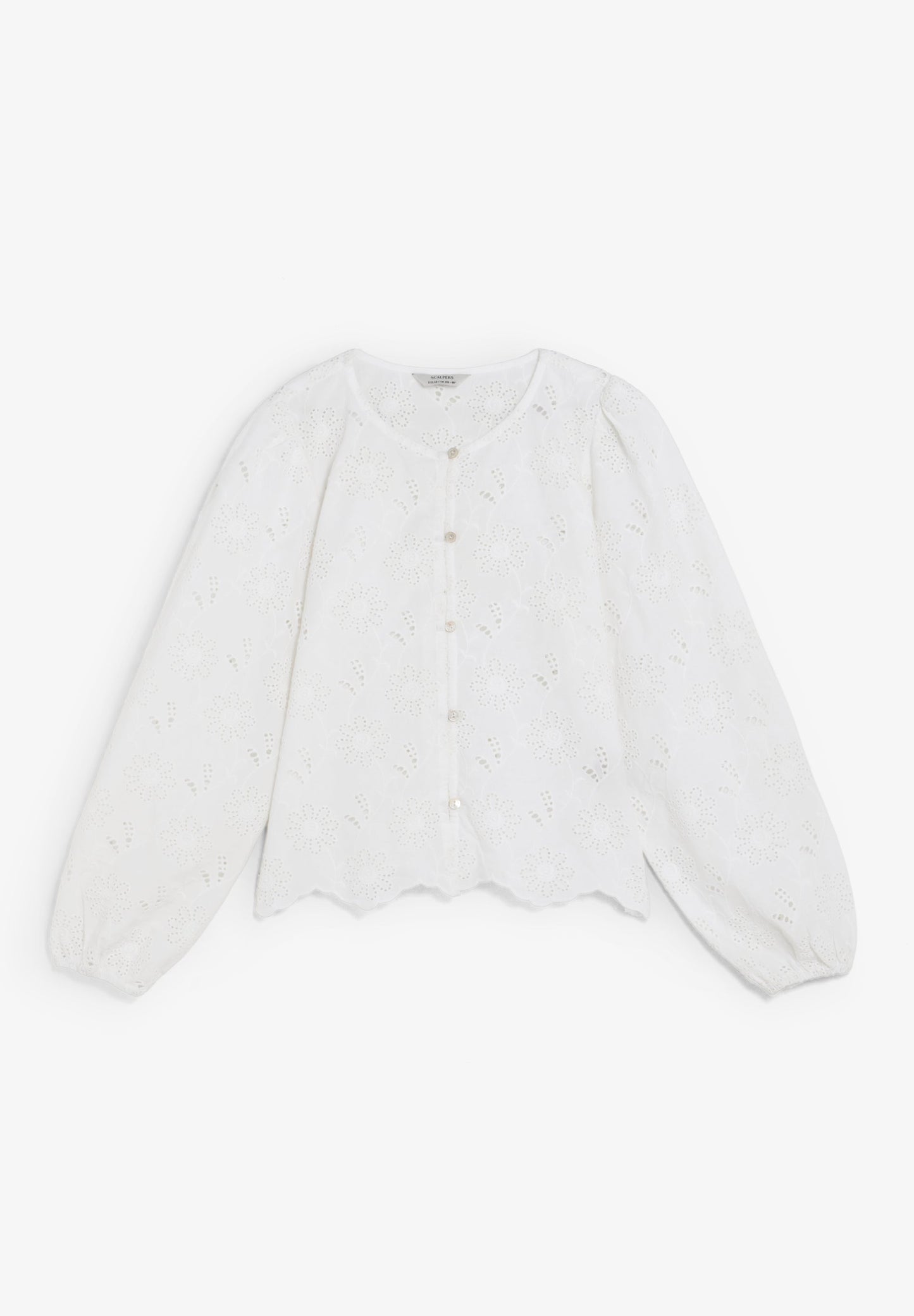 SCPOPLIN EMB BLOUSE GIRLS