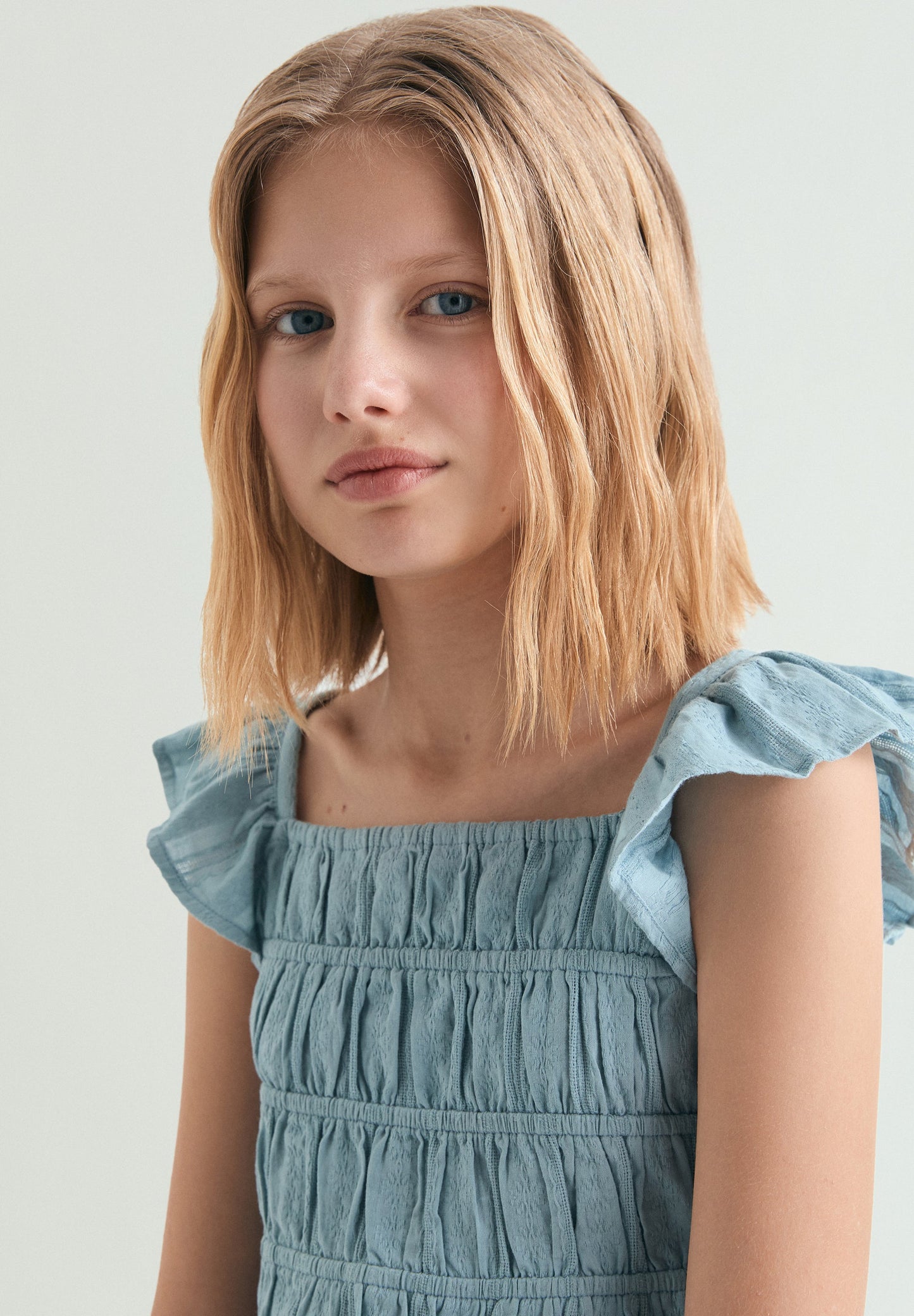 BLUSA VOLANTES FRUNCIDA - Scalpers