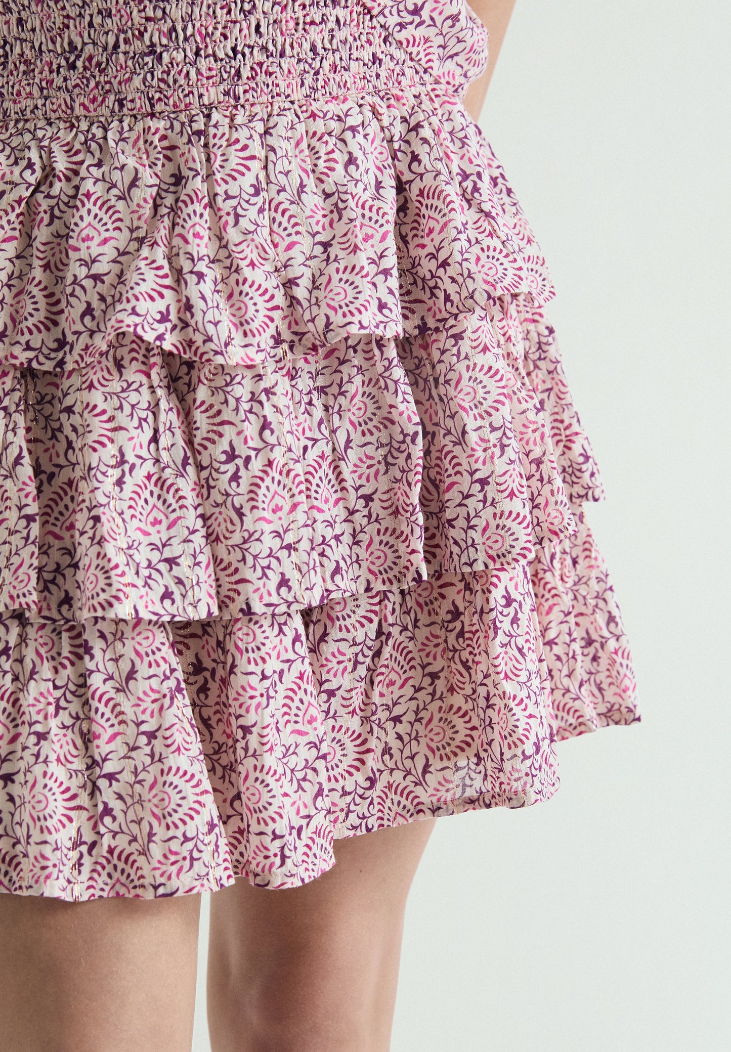 MULTICOLOUR RUFFLE SKIRT