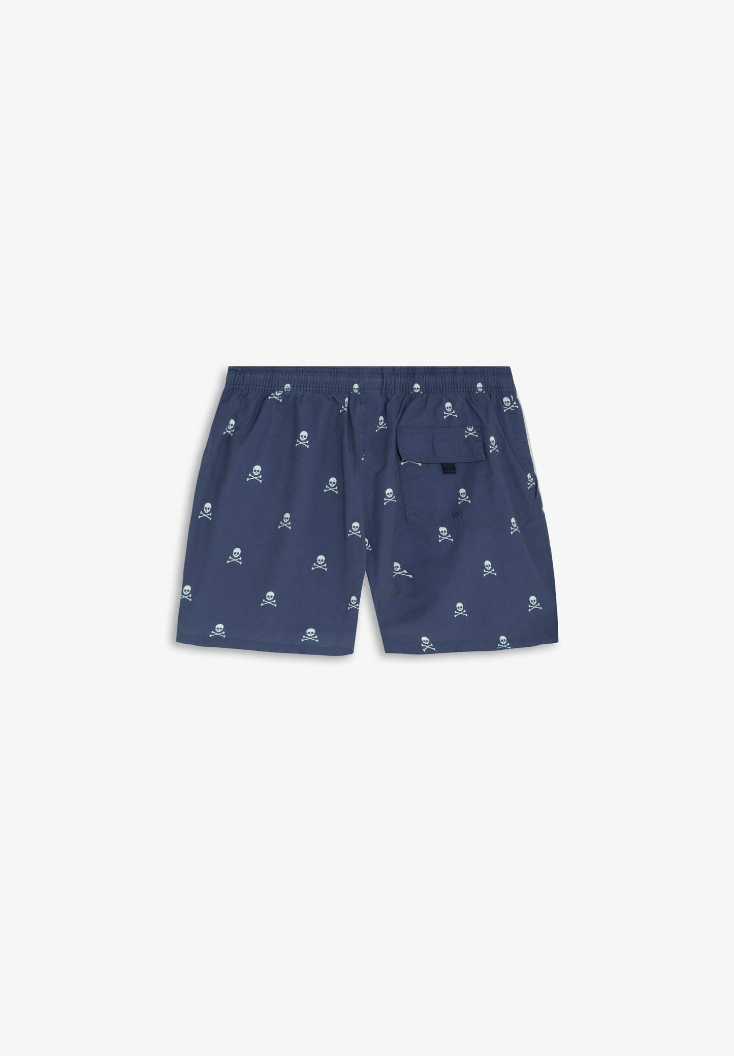 CONTRAST SKULL SWIMMING TRUNKS