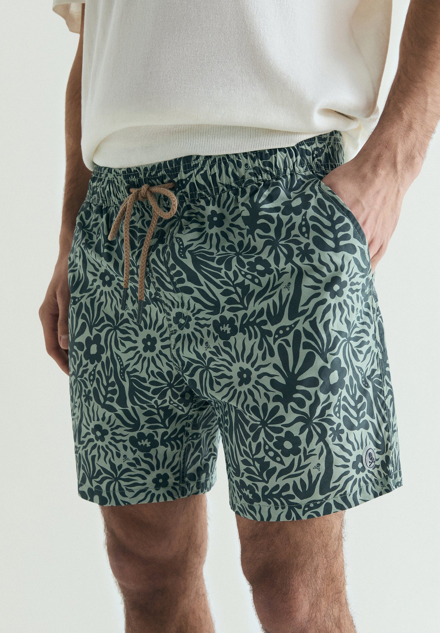 SCSKULL FLOWERS SWIMSUIT