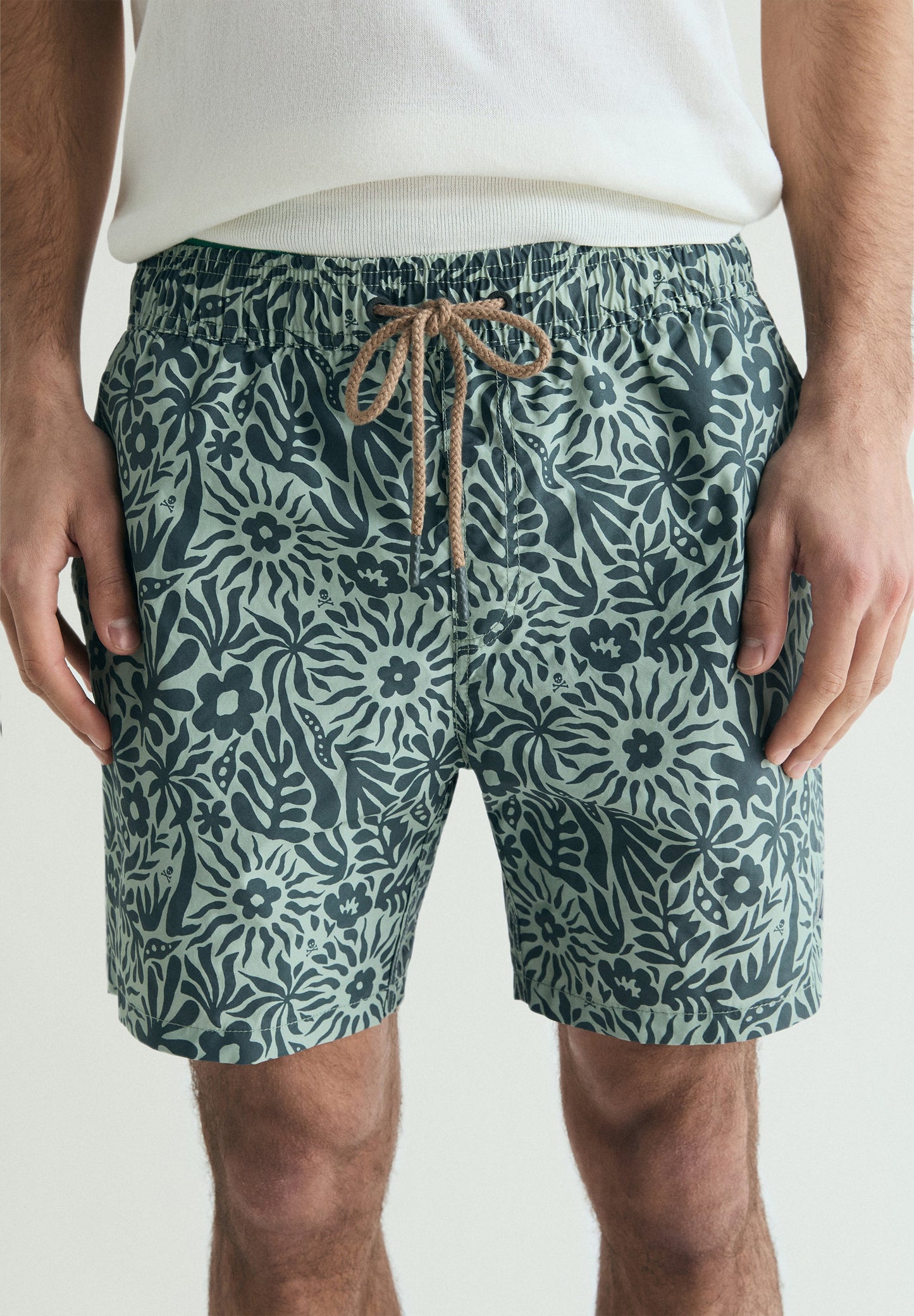 SCSKULL FLOWERS SWIMSUIT