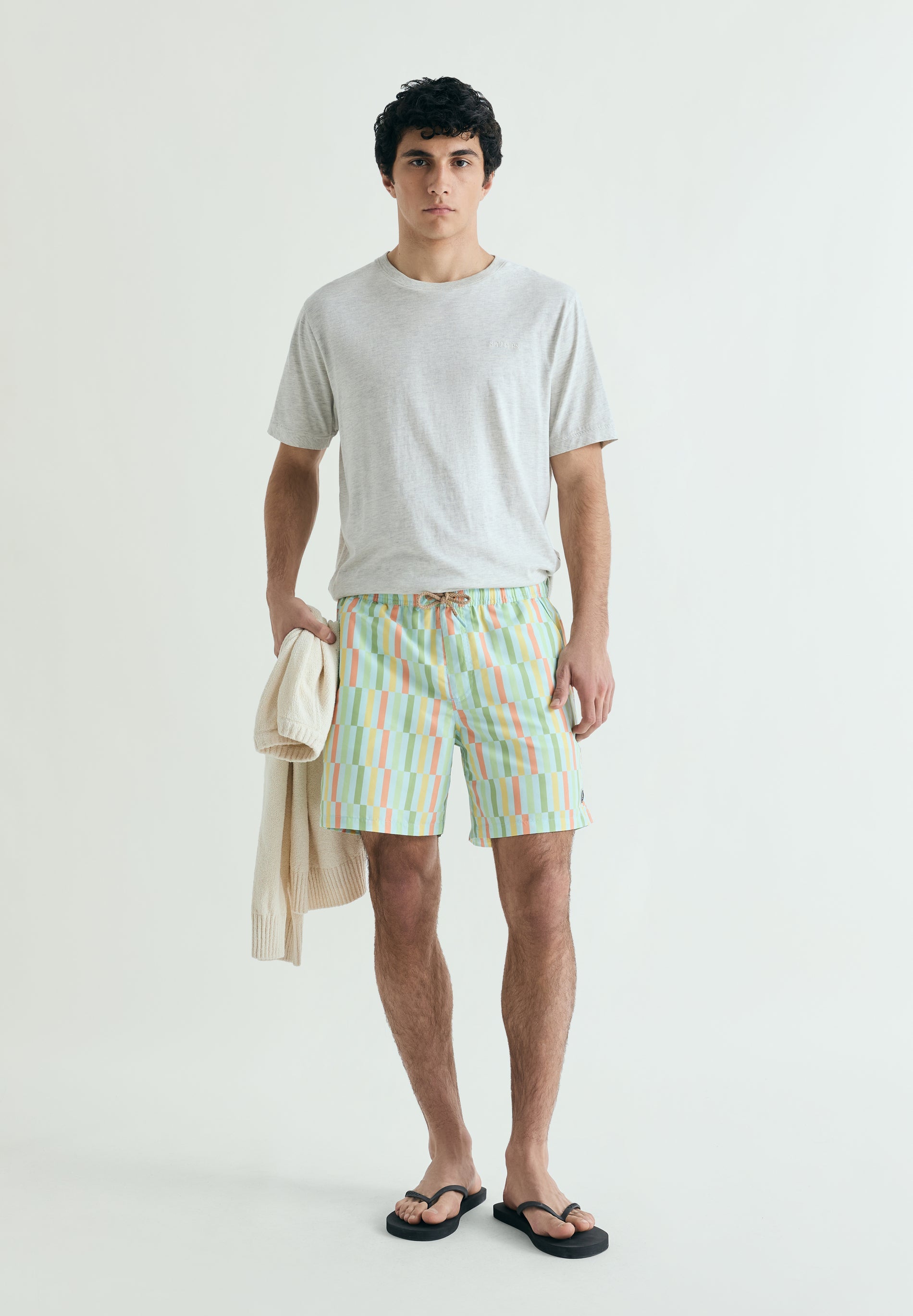 MULTICOLOURED PRINT SWIMSUIT