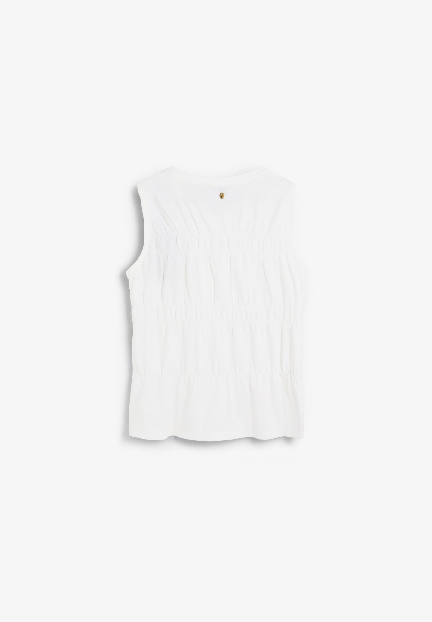 GATHERED COTTON T-SHIRT