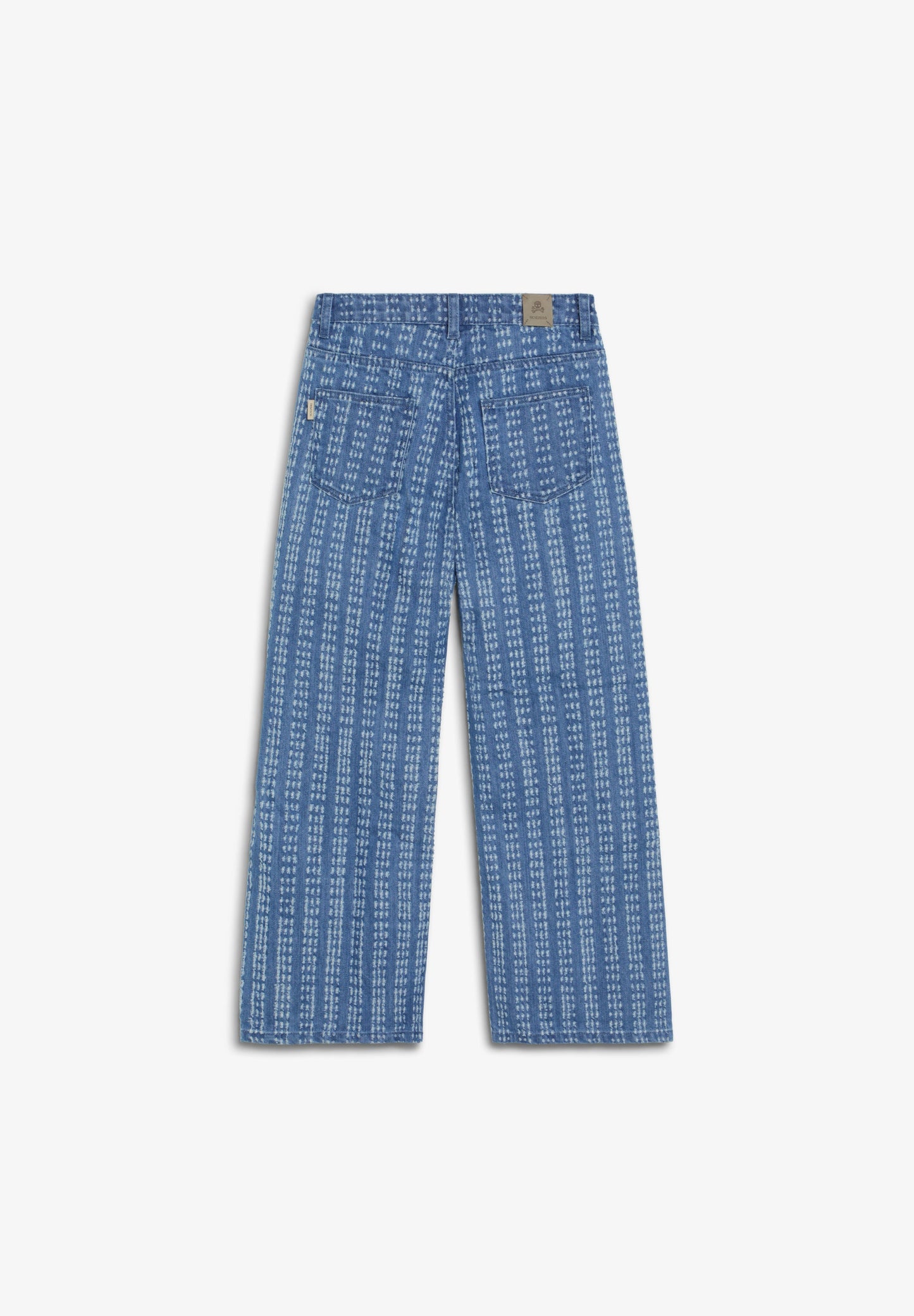 DENIM TROUSERS WITH TOPSTITCHING