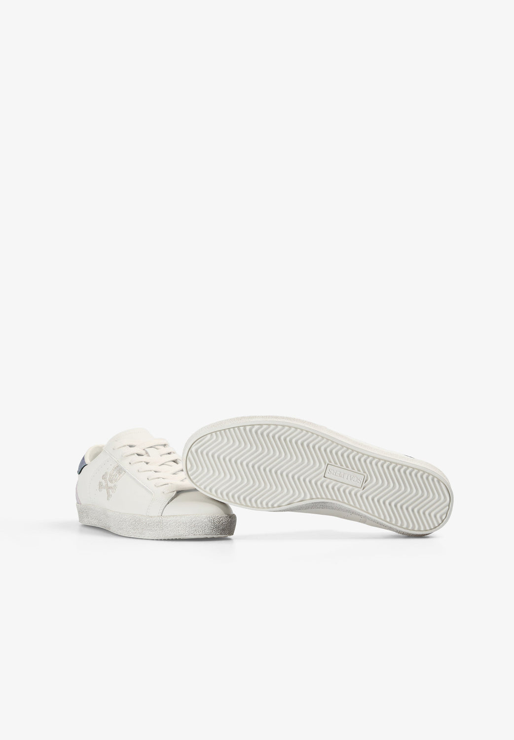 ZAPATILLA PIEL CONTRASTE METALIZADO - Scalpers