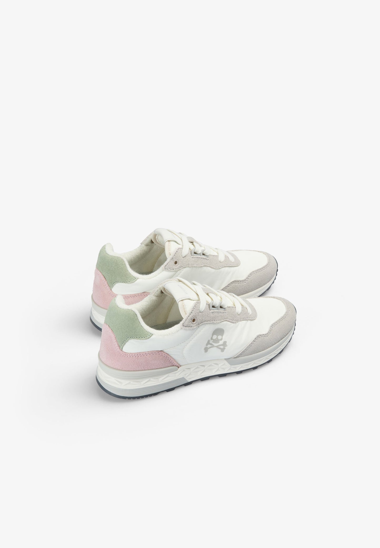 CONTRAST SPLIT SUEDE SNEAKERS