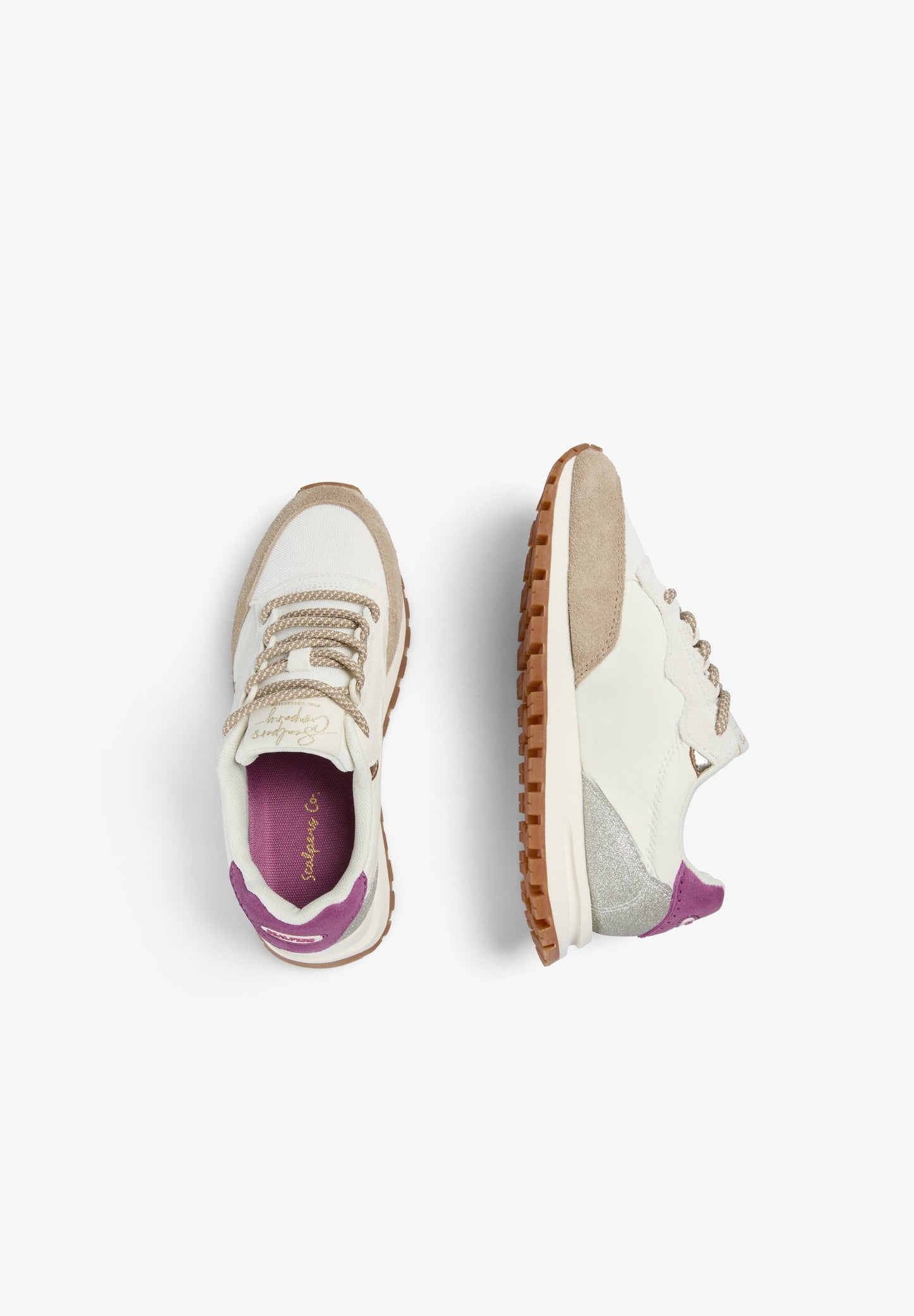 CONTRAST SPLIT SUEDE SNEAKERS