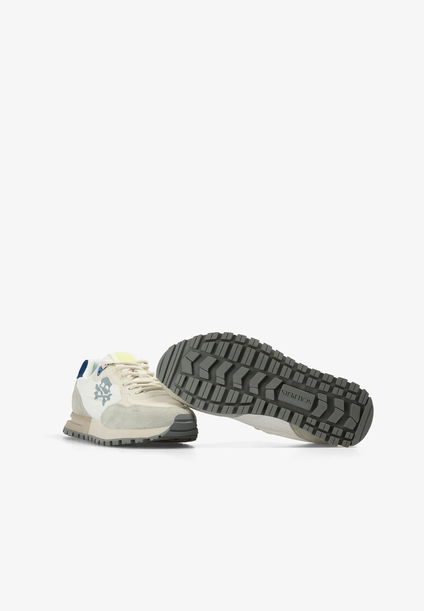 BLUE CONTRAST SKULL SNEAKERS