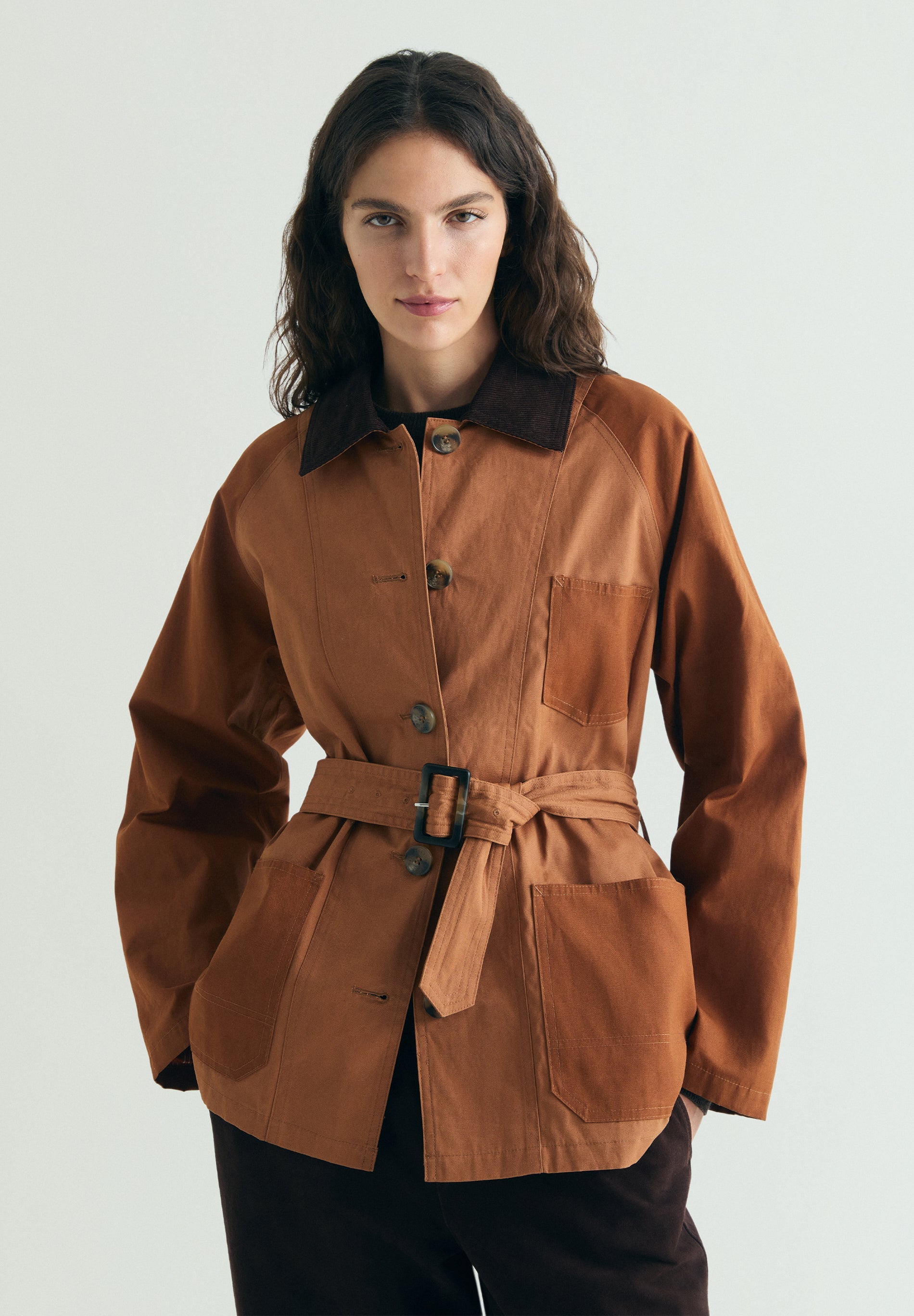 TWO-TONE WAXED JACKET