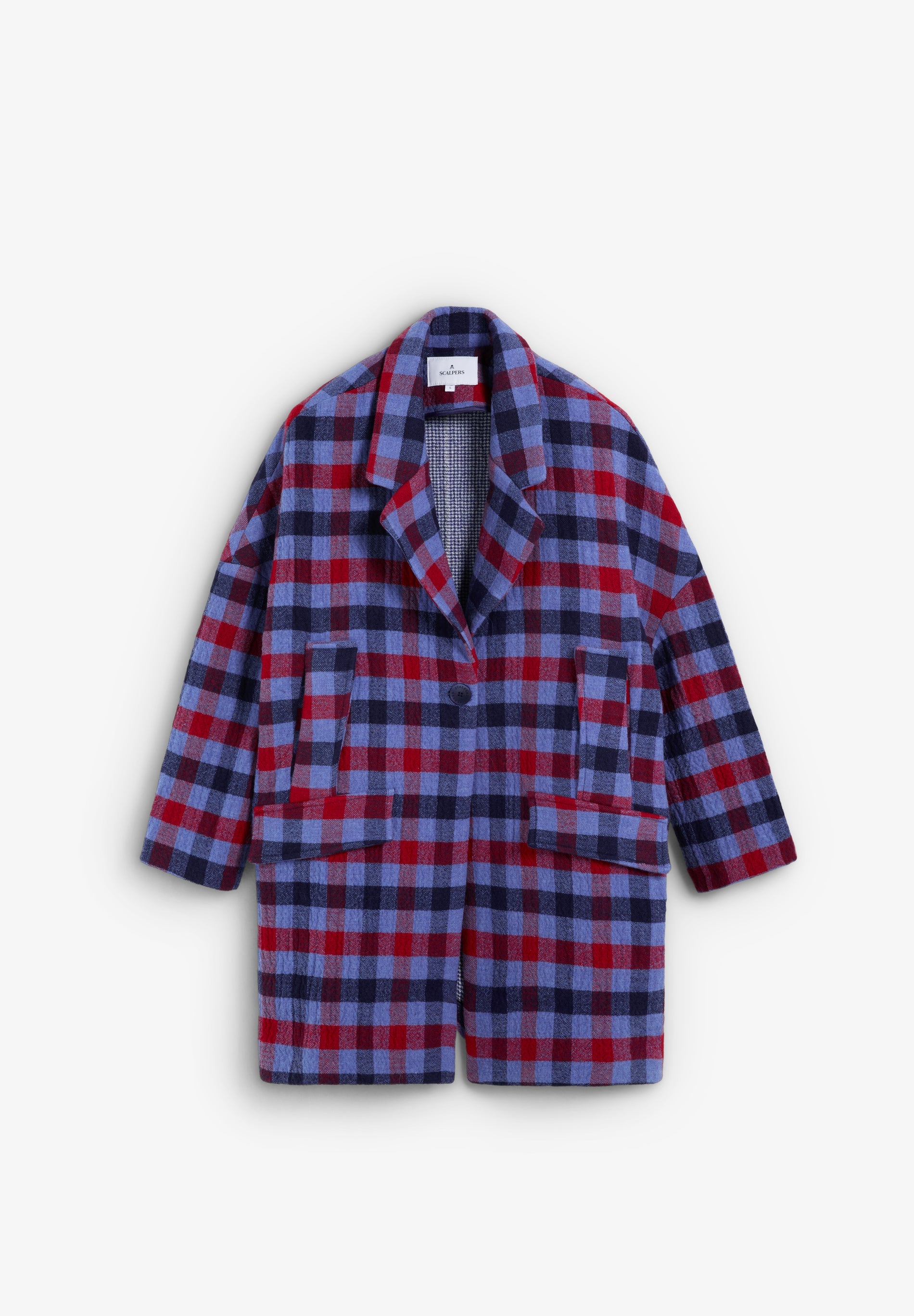 CHECK CLOTH COAT