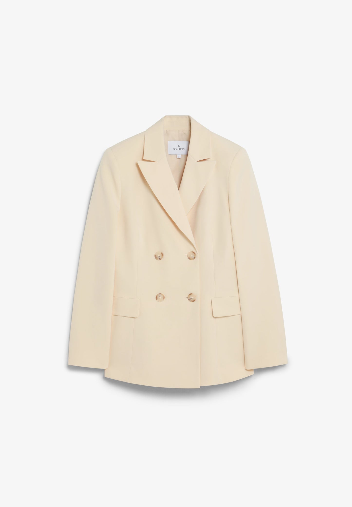 PLAIN DOUBLE-BREASTED BLAZER