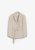 BLAZER WITH PERFORATED BELT