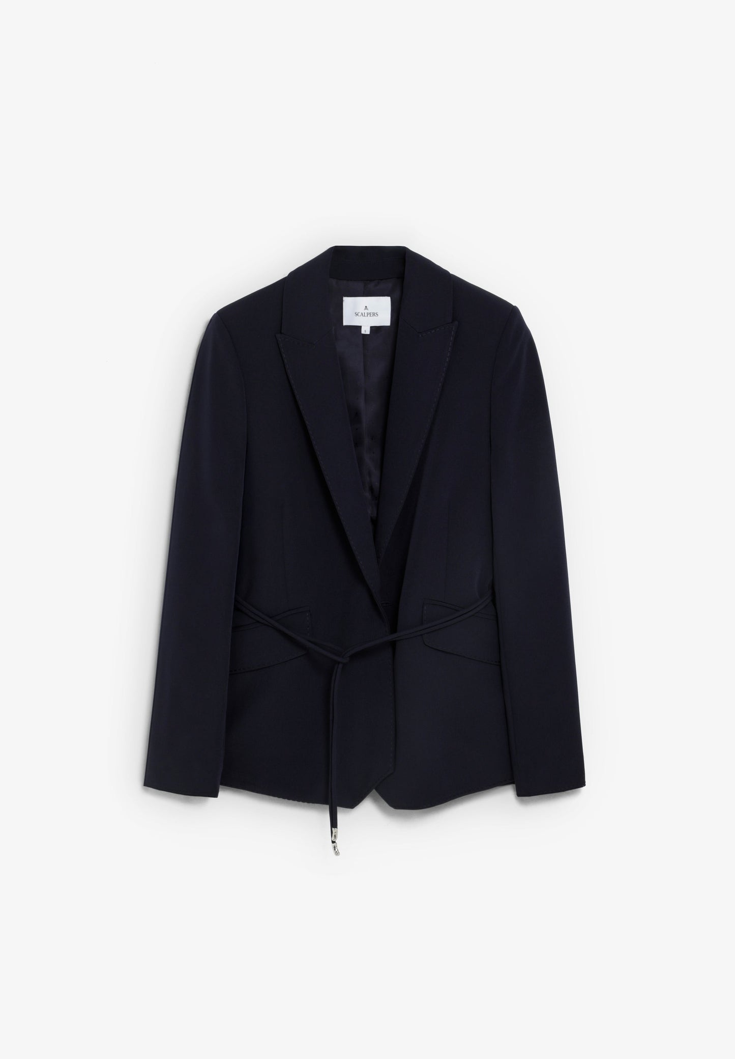 BLAZER WITH KNOT AT THE BELT