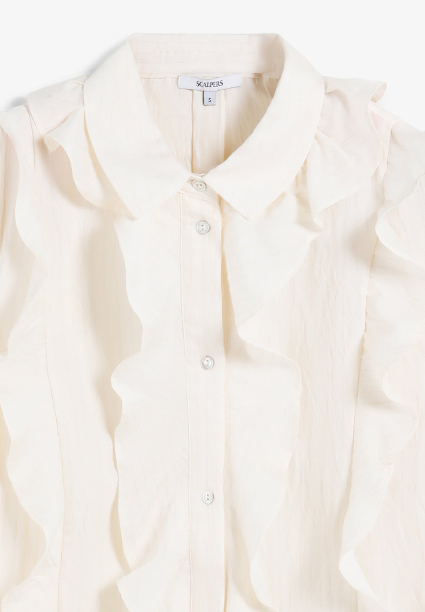 SCSTRIPES FRILL SHIRT