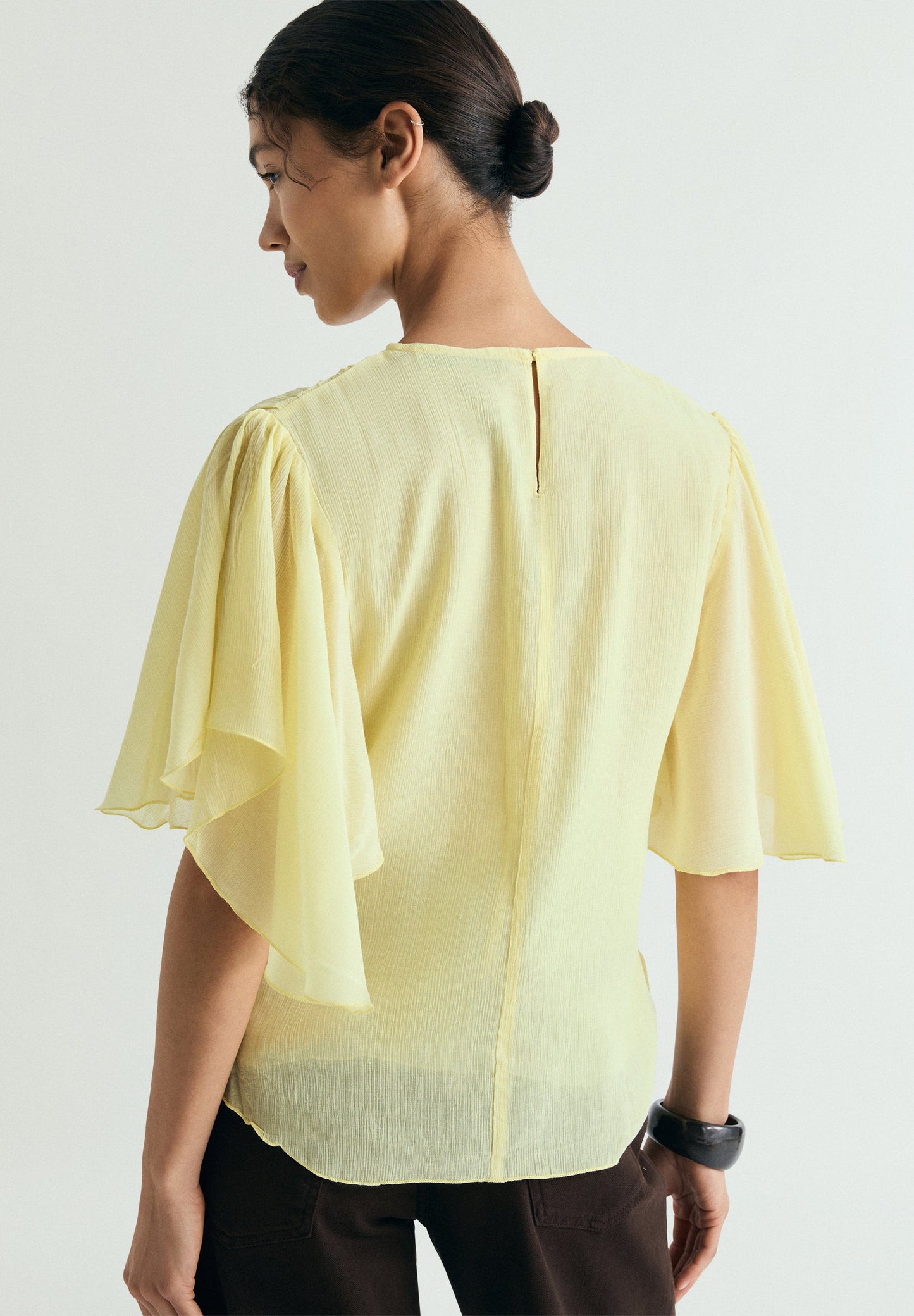 FLOWING GATHERED BLOUSE