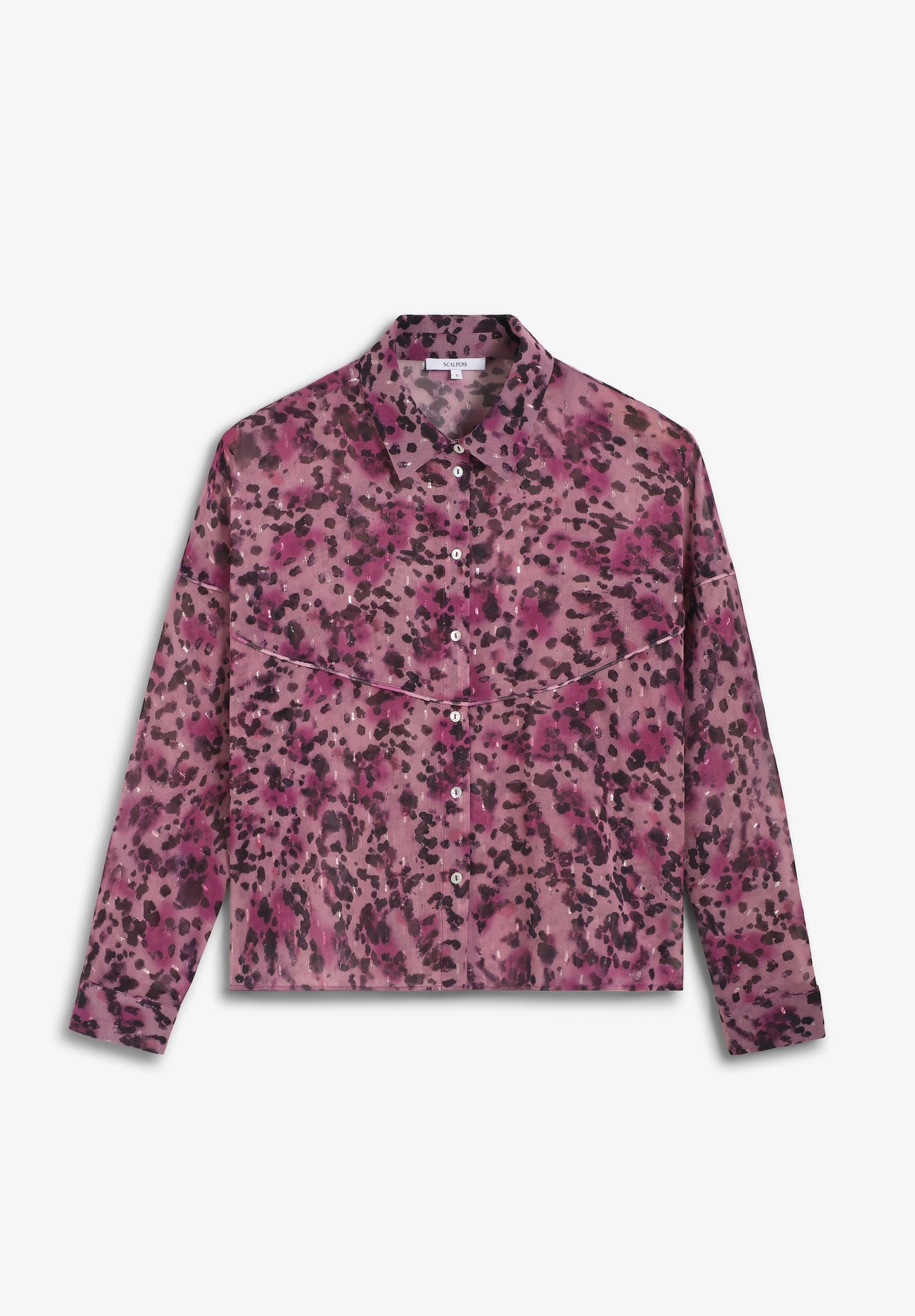 ANIMAL PRINT FLUID BLOUSE