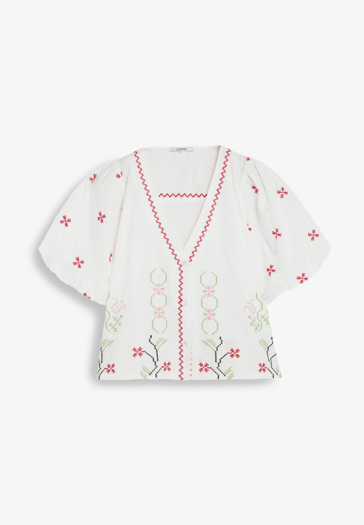 SCCROSS FLOWER STITCH SHIRT