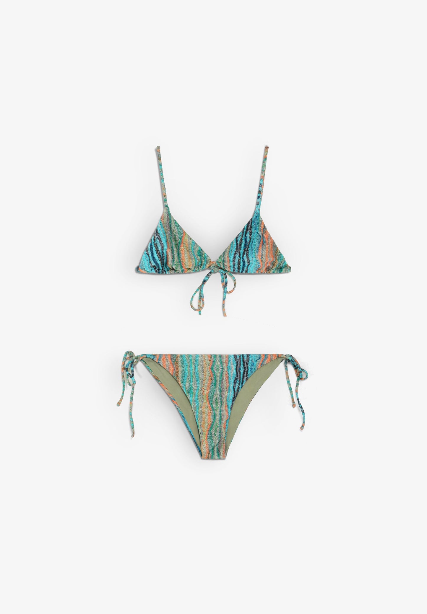 MULTICOLOURED TRIANGLE BIKINI