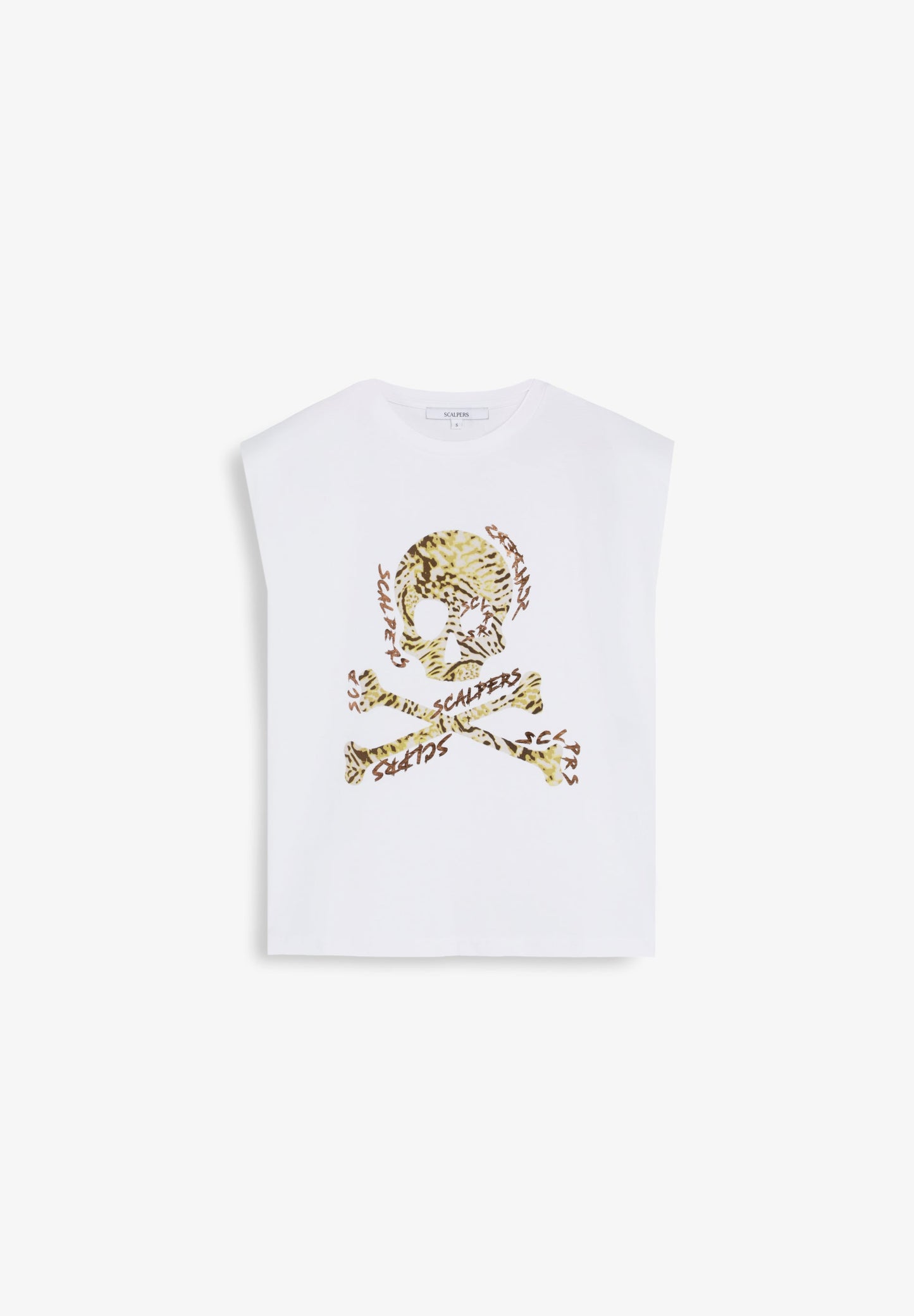 SLEEVELESS PRINTED T-SHIRT