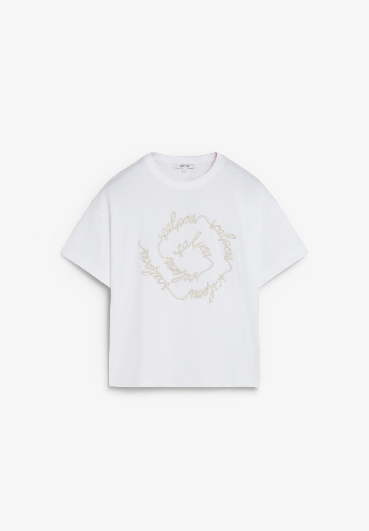 SPIRAL EMBROIDERED T-SHIRT